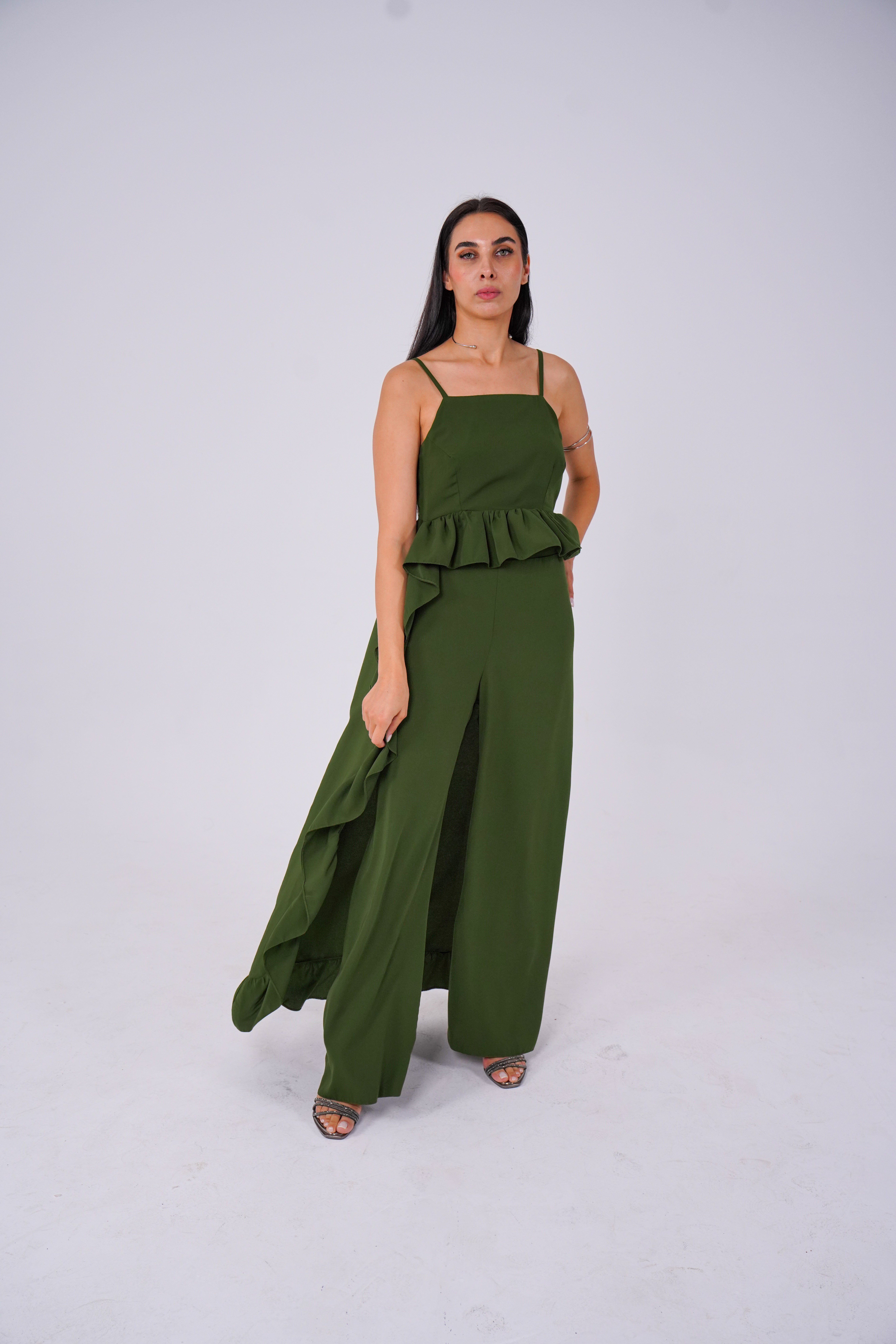 Virginia Baz Pantalonlu Takım