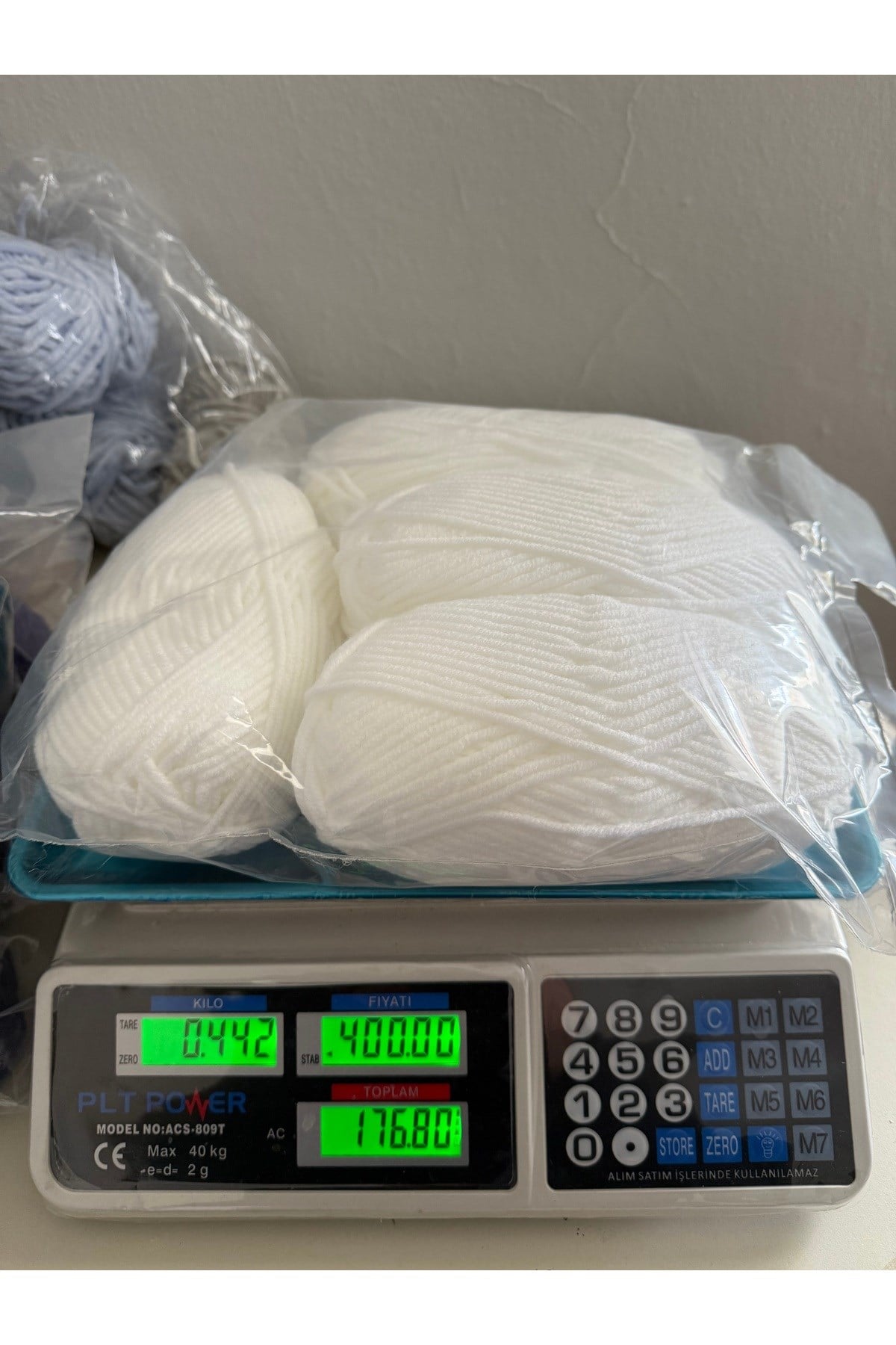 Alize maxi ip (442 gram)beyaz