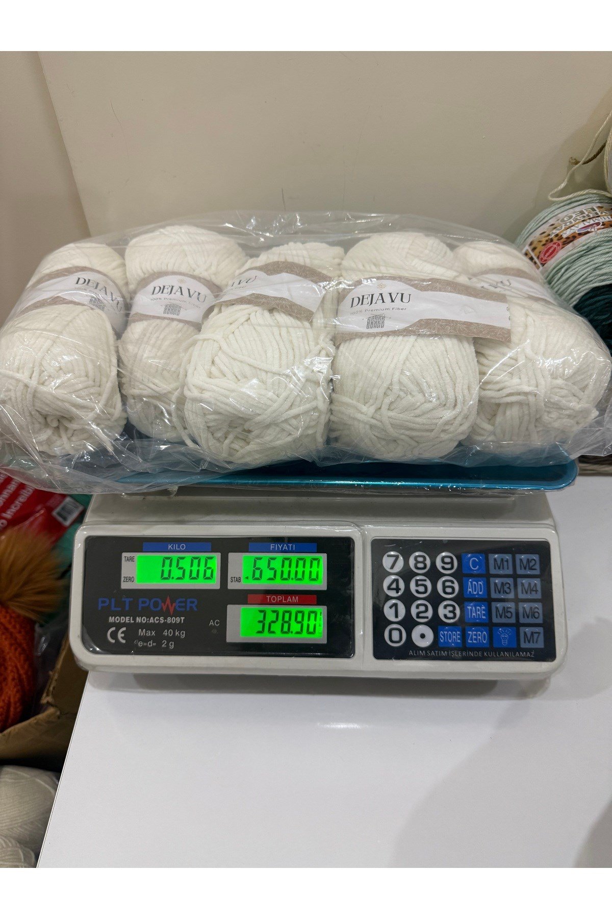 Etrofil ince kadife ip (krem)(500 gram)