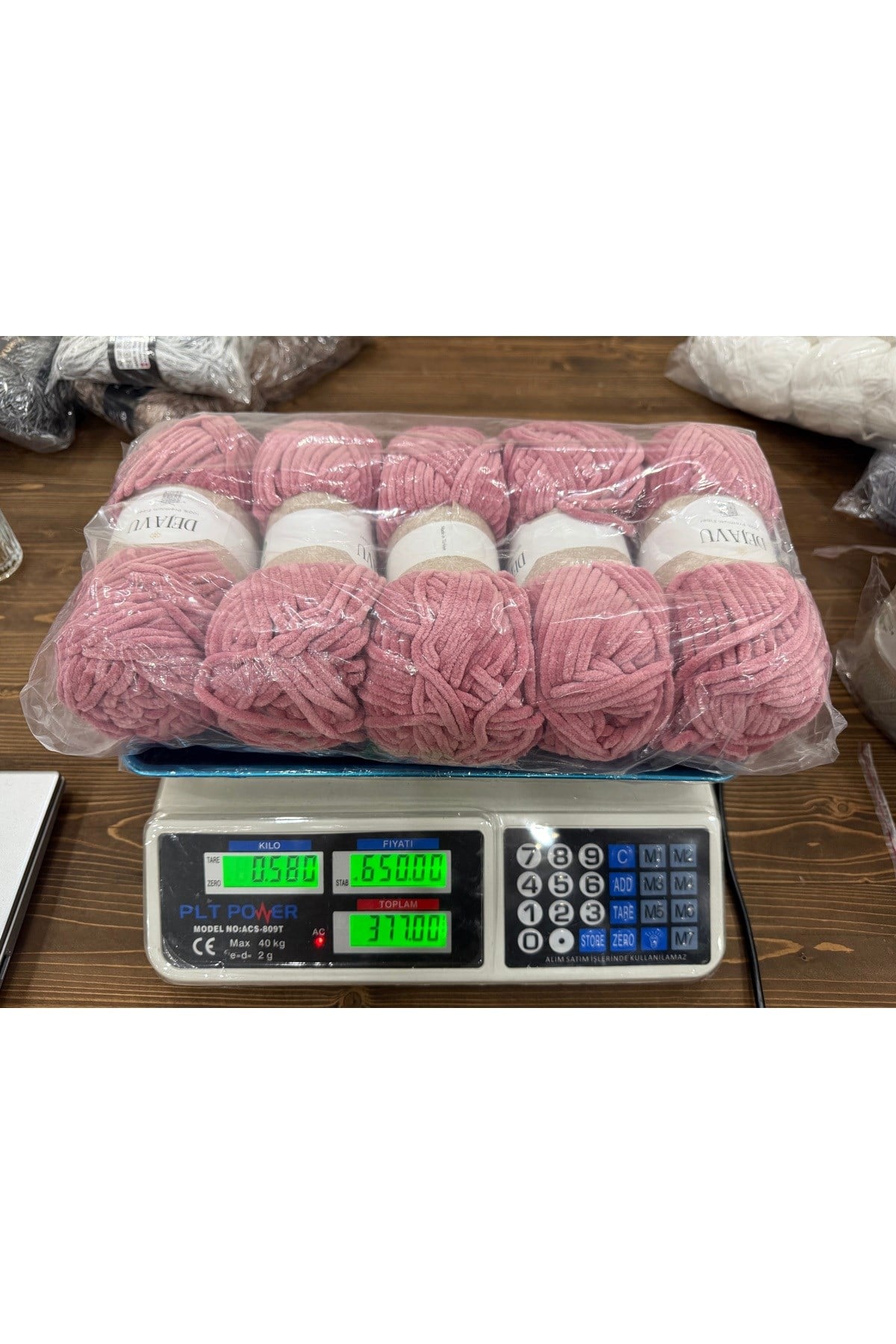 Etrofil kadife ip (gül pembes)(580 gram)