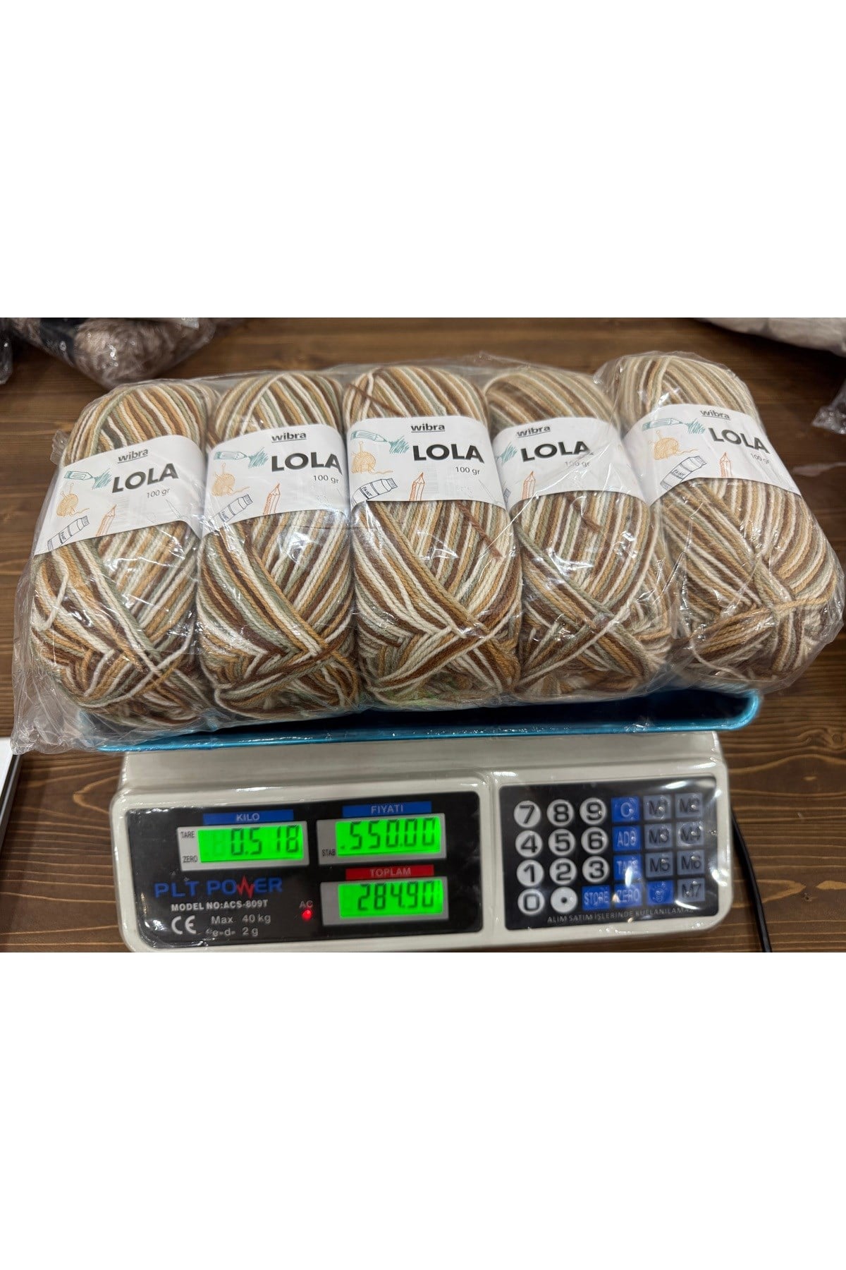 Etrofil özel seri yünlü ip (518 gram)(ebruli)
