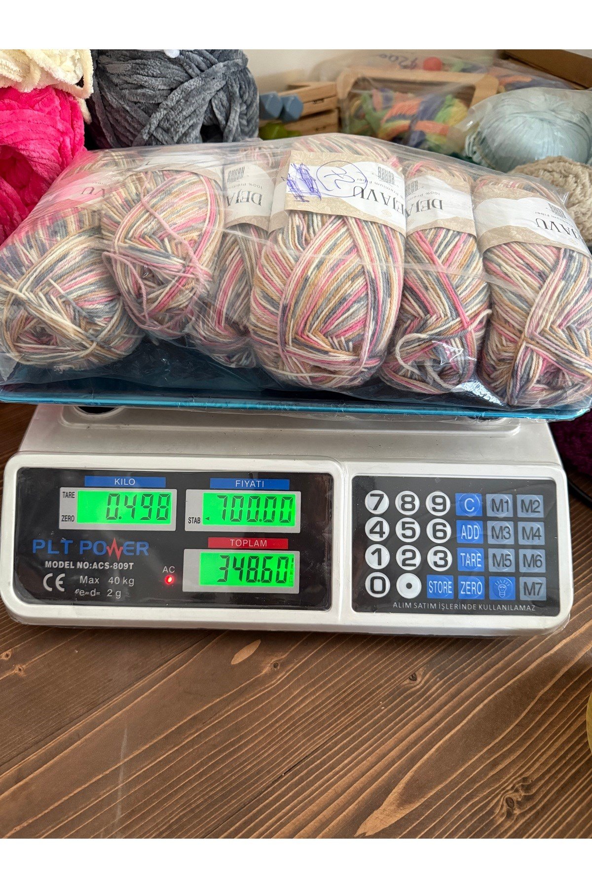 Etrofil yün ebruli ip (498 gram)