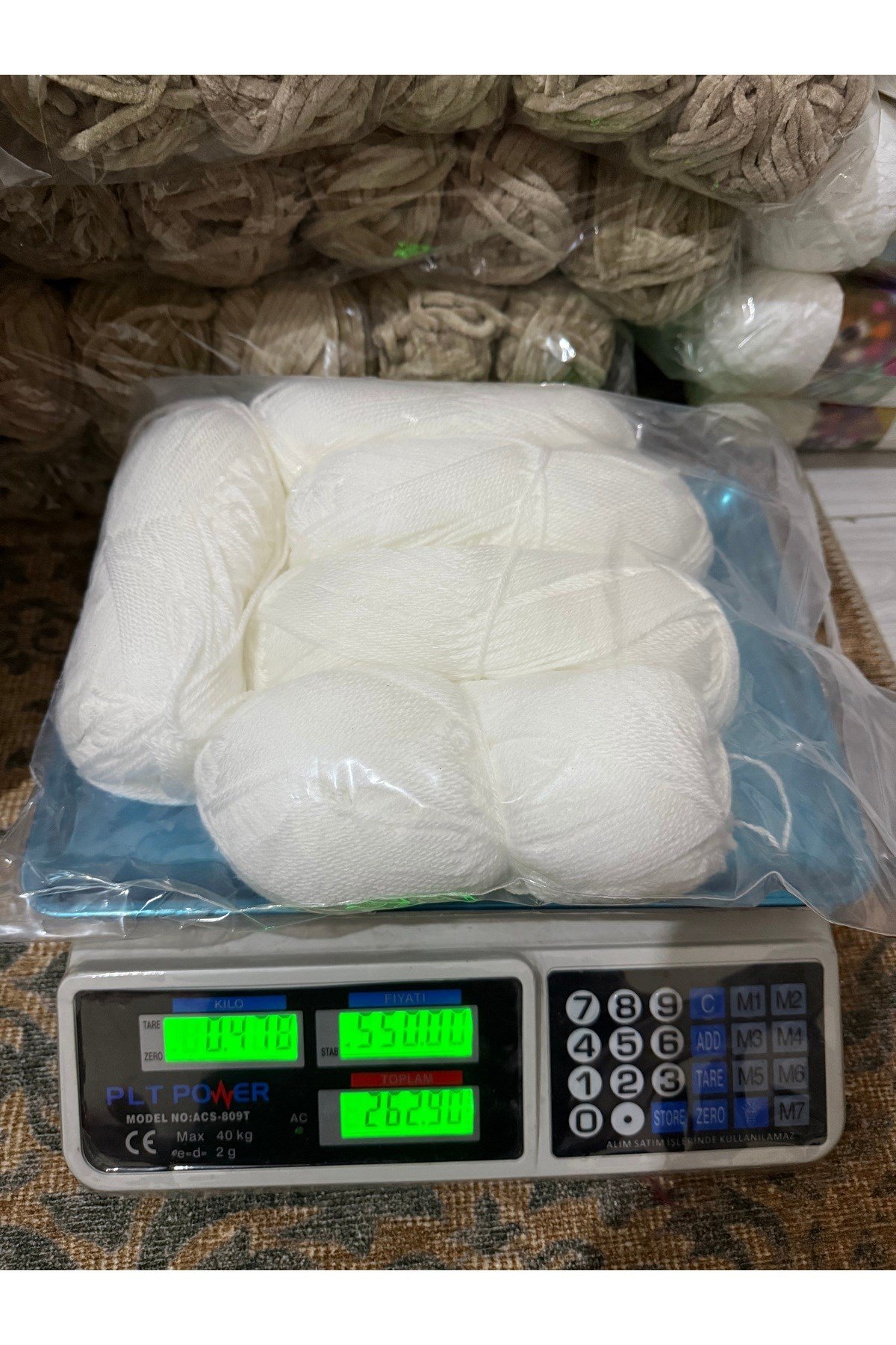 Himalaya bebe örgü ipi (478 gram) beyaz