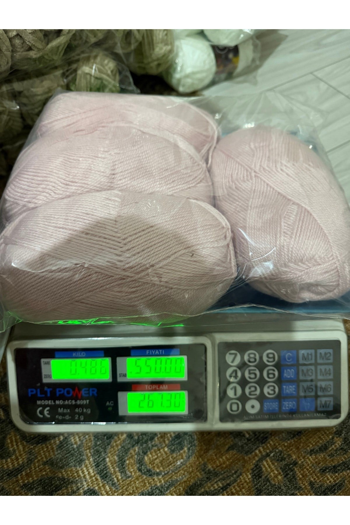Himalaya bebe örgü ipi (486 gram) açık pembe