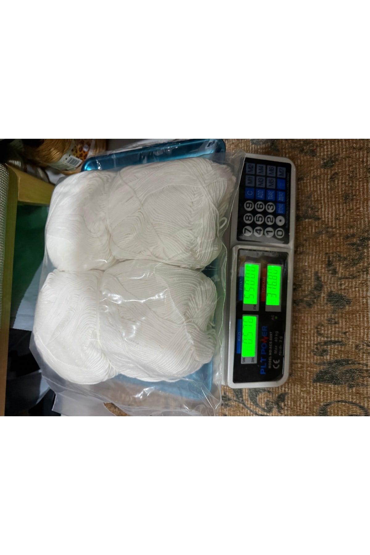 Himalaya beyaz anti-pieling yüksek kalite ip (516 gram)