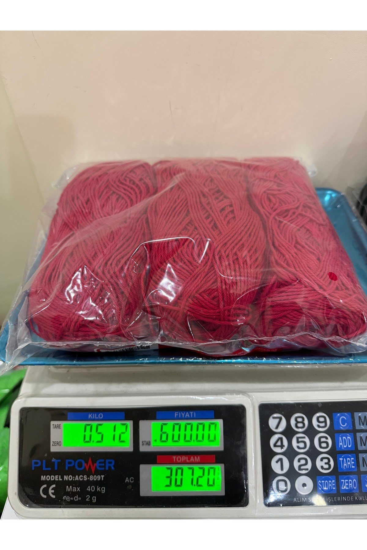 Himalaya burgu koton ip(512 gram) kırmızı