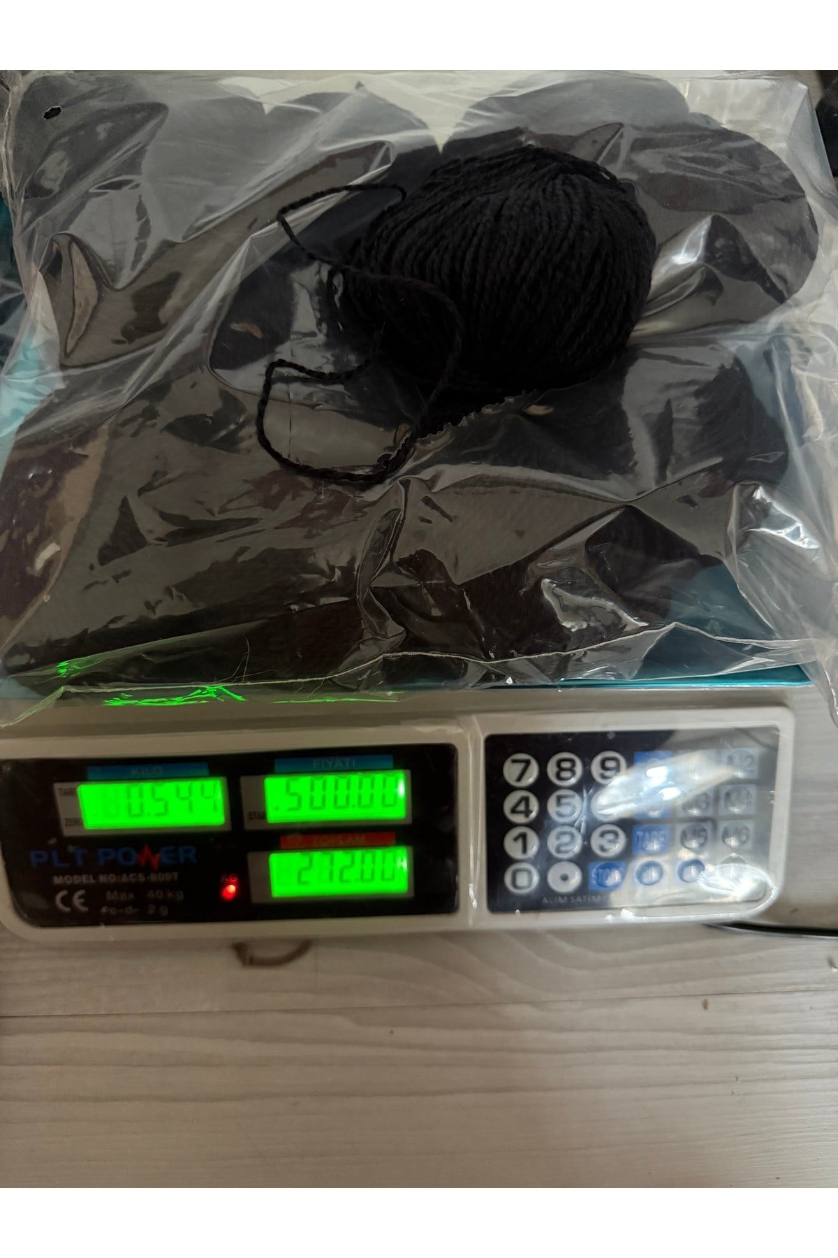 Himalaya burgu örgü ipi (siyah)(544 gram)