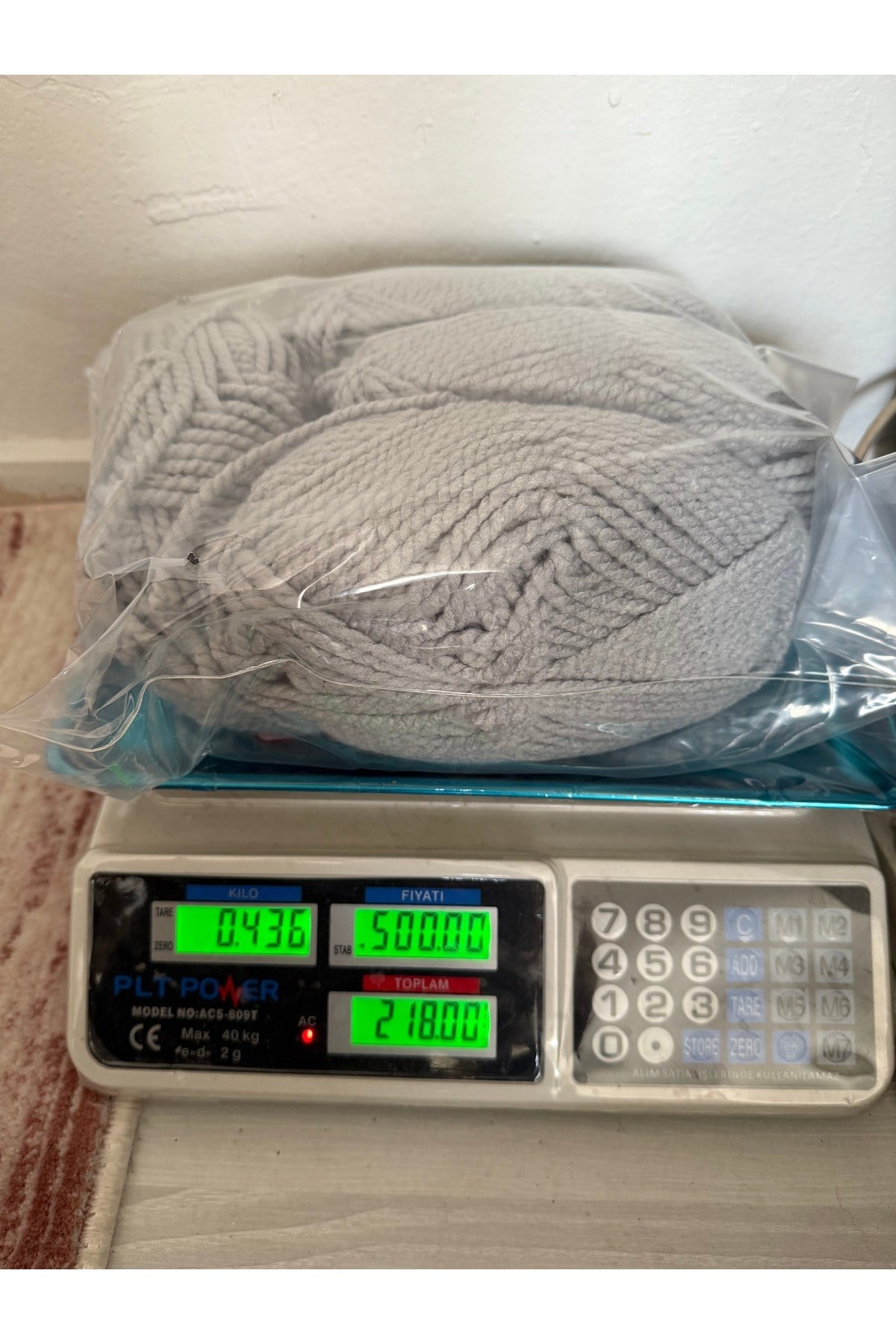 Himalaya burgu örgü ipi(gri)(436 gram)