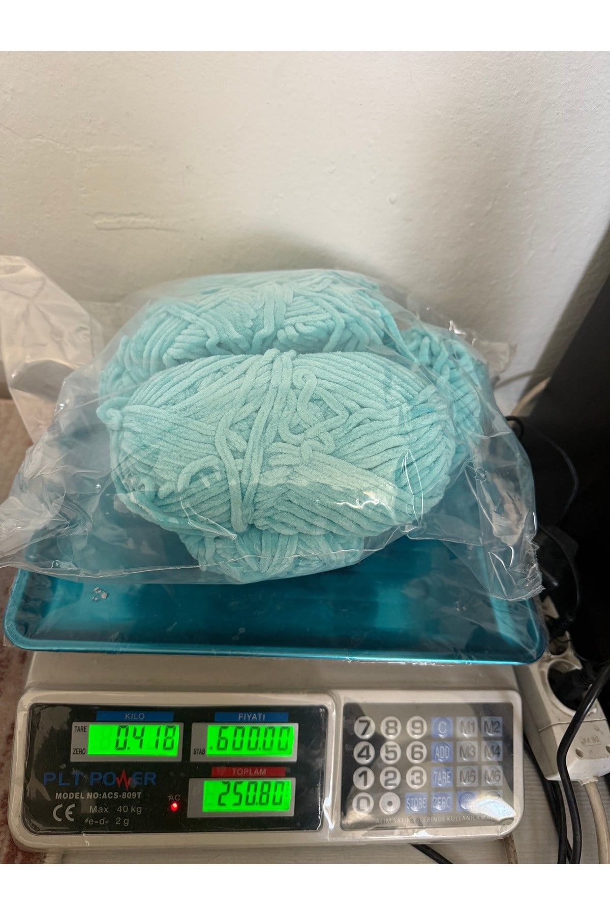 Himalaya dolphine baby kadife ip(418 gram)turkuaz