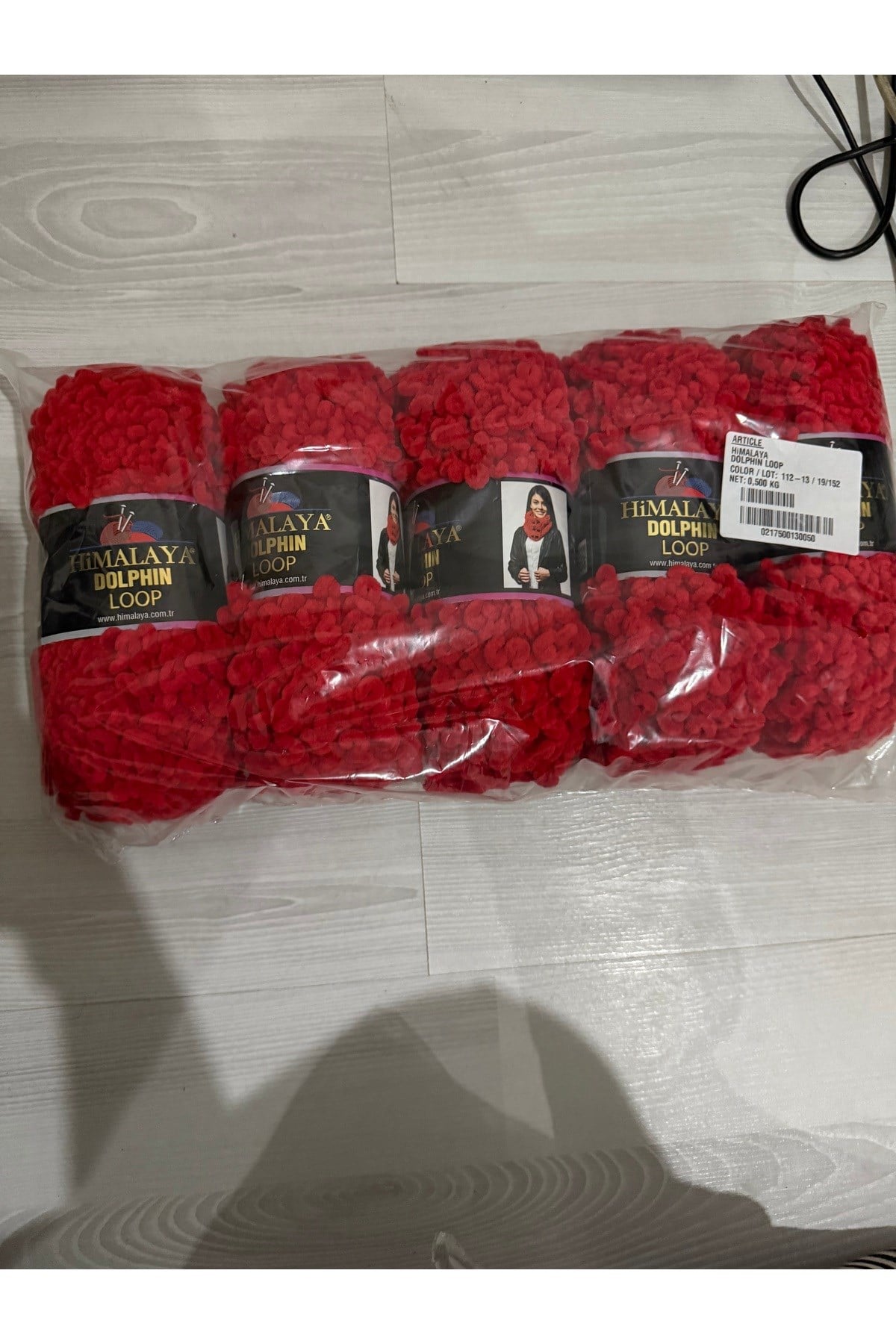 Himalaya dolphıne loop(kadifeli kuzu ip)500 gram (kırmızı)
