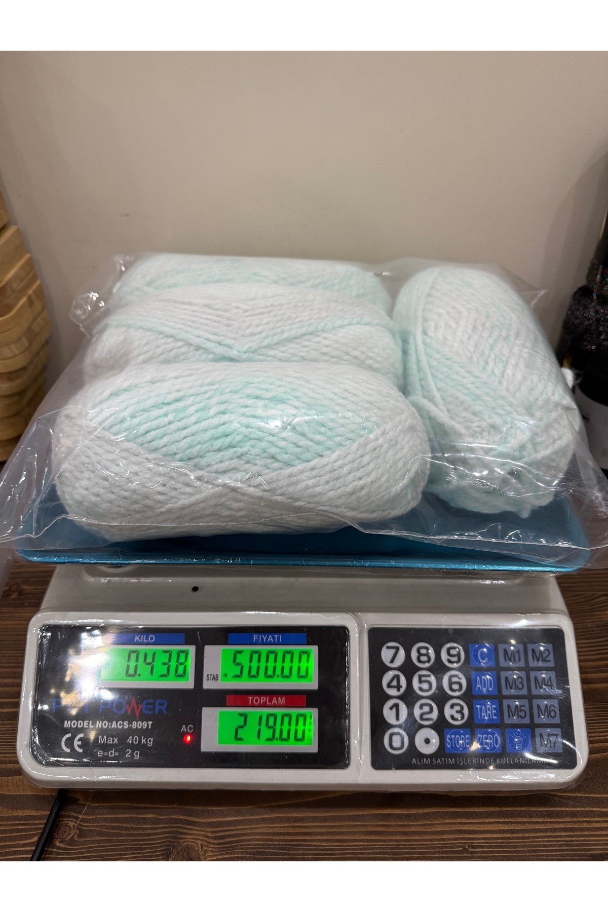 Himalaya ihraç fazlası ebruli burgu ip (438 gram)