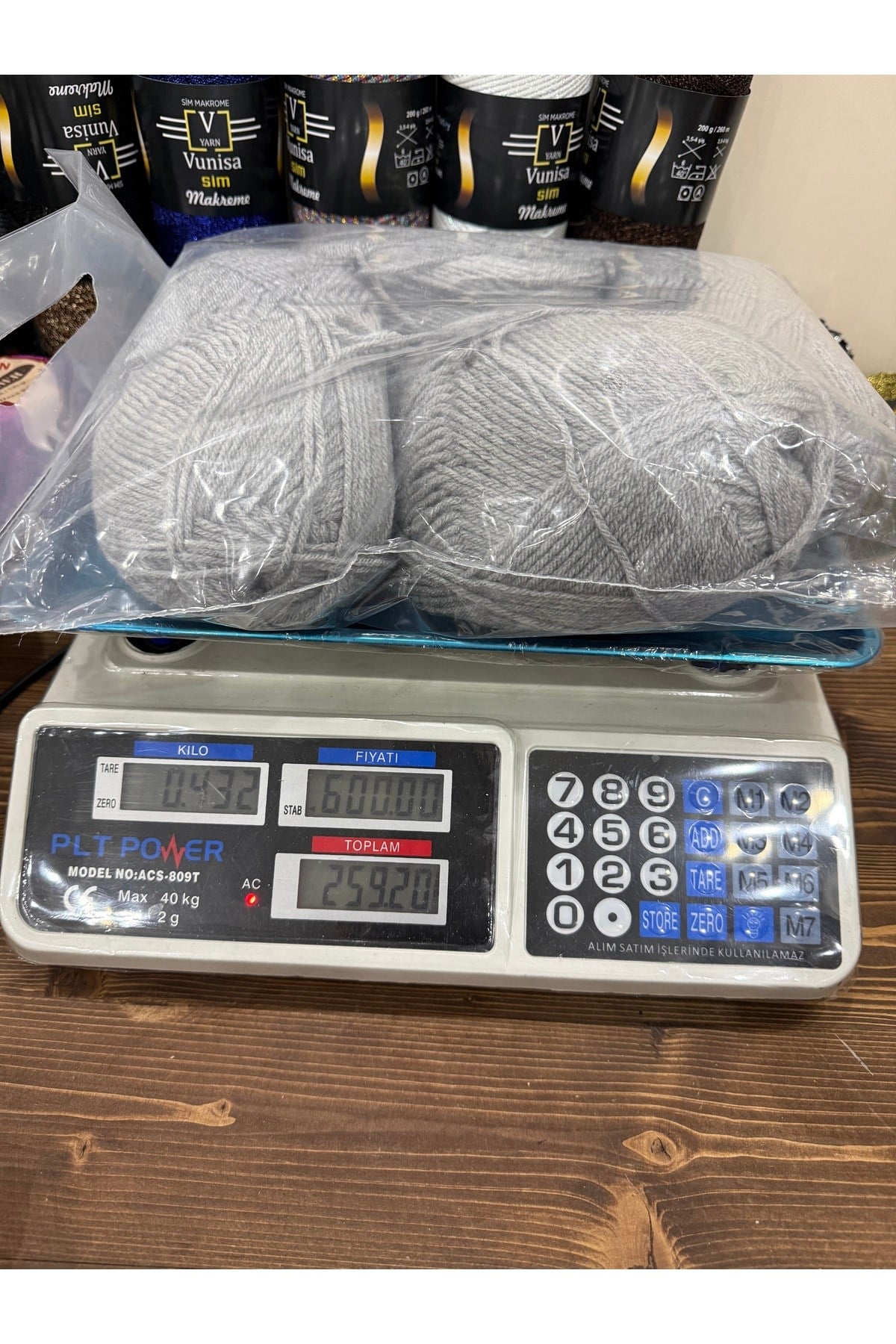 Himalaya ihraç fazlası ip (gri)(432 gram)
