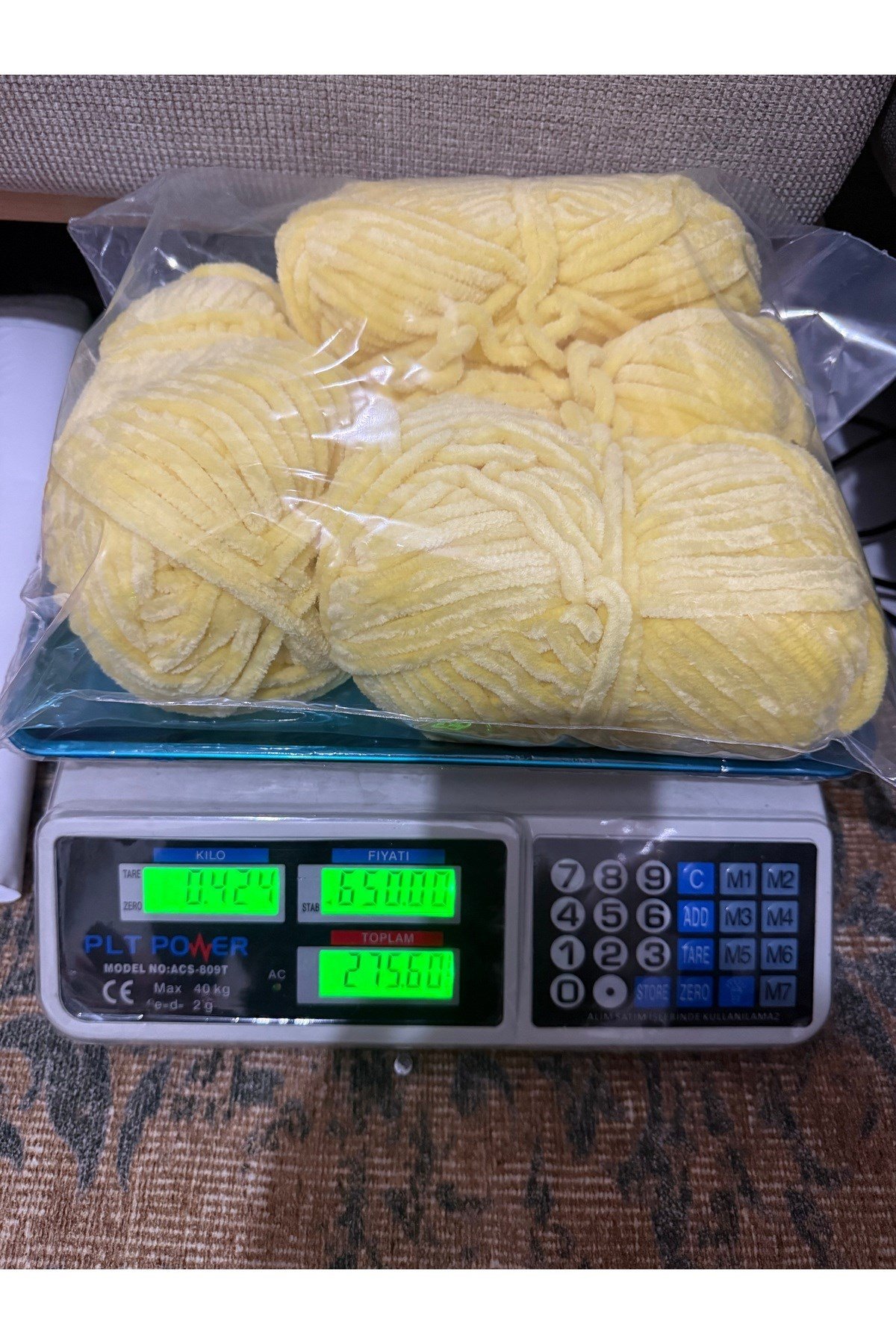 Himalaya kadife ip (424 gram) sarı