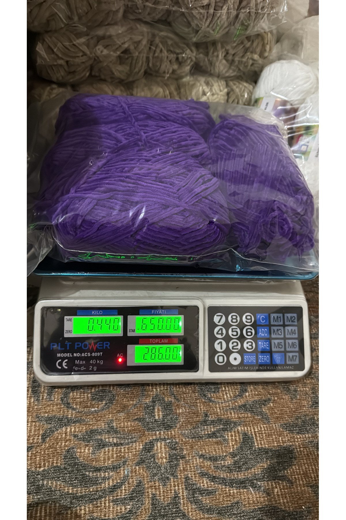 Himalaya kadife ip (440 gram) mor