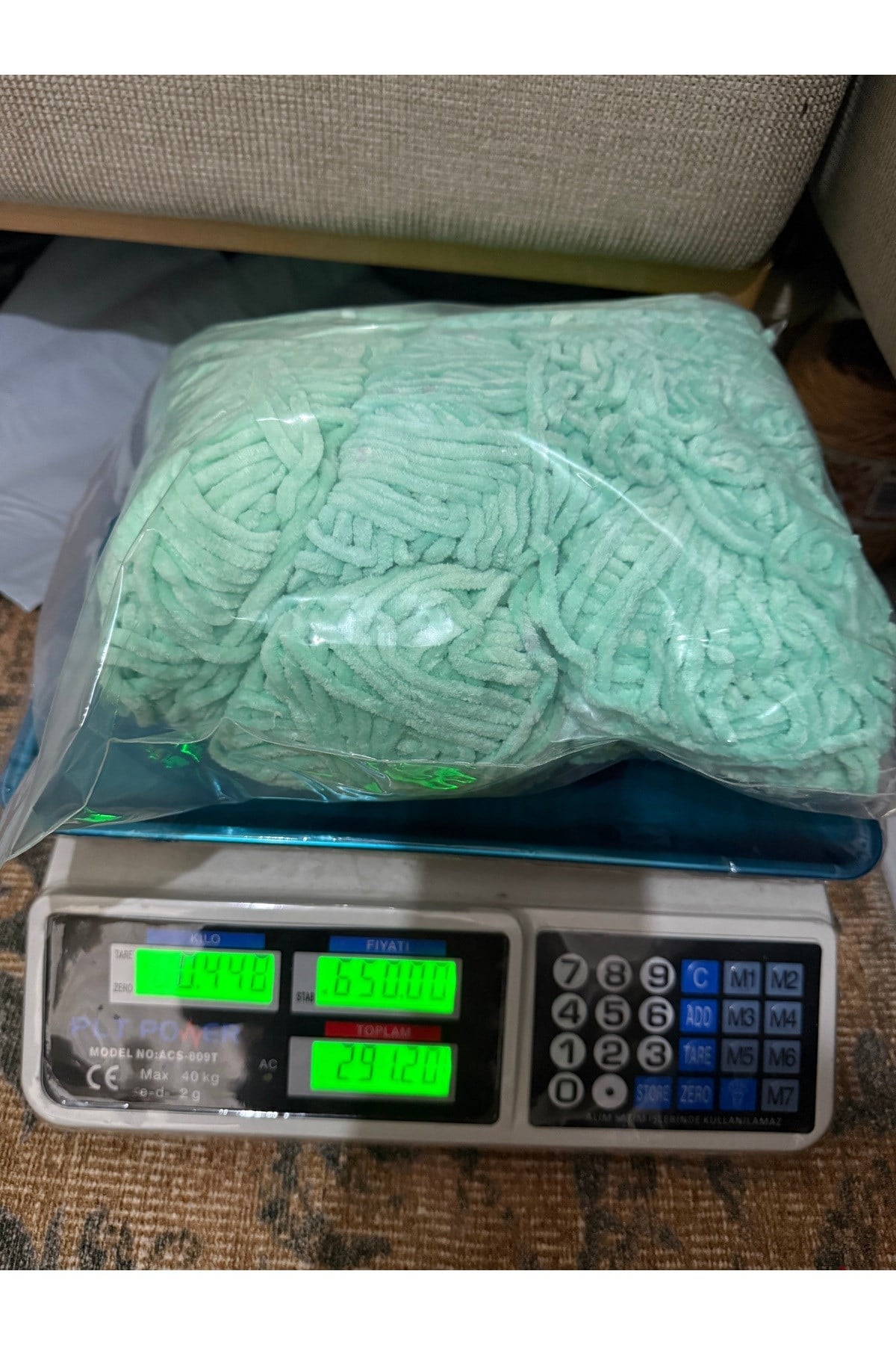 Himalaya kadife ip (su yeşili)(448 gram)
