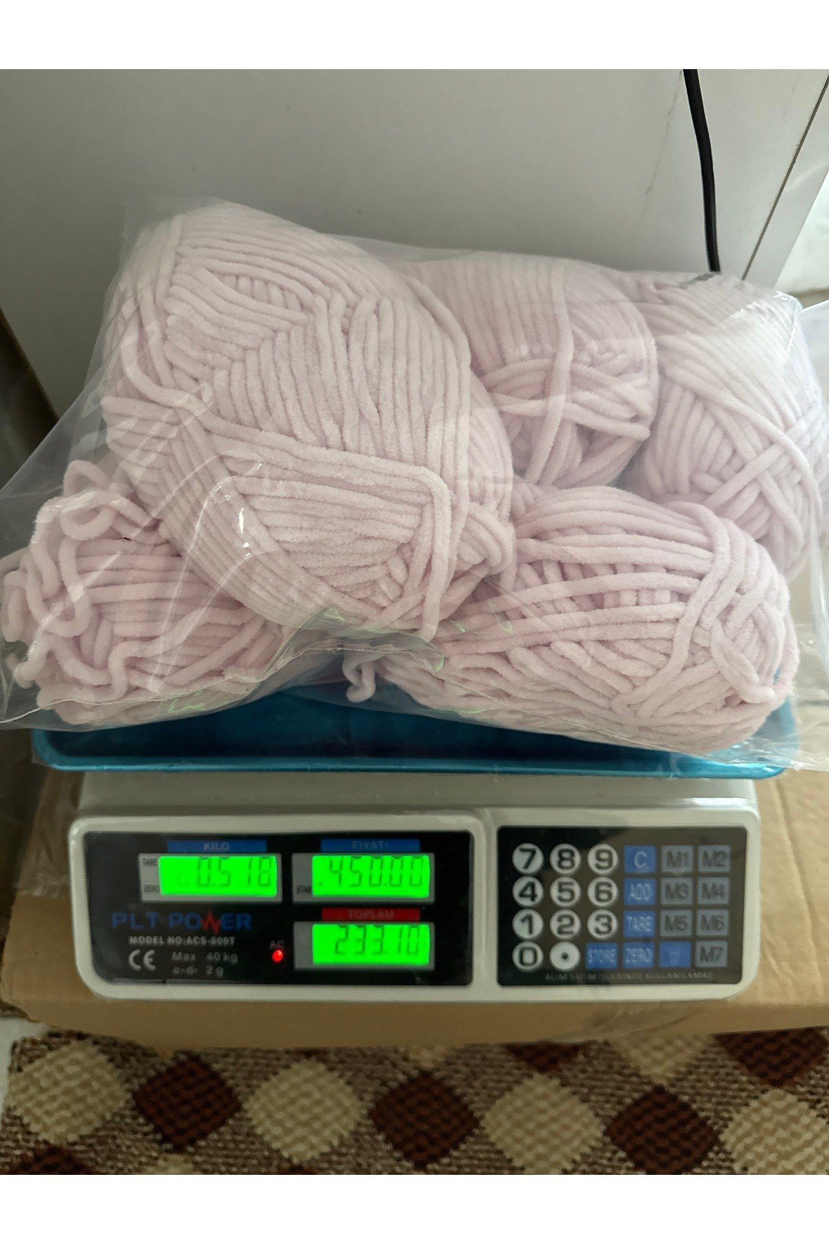 Himalaya kadife ip (uçuk lila)