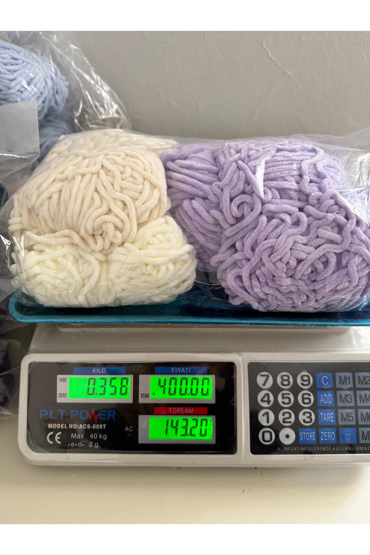 Himalaya kadife ip(358 gram)lila&krem