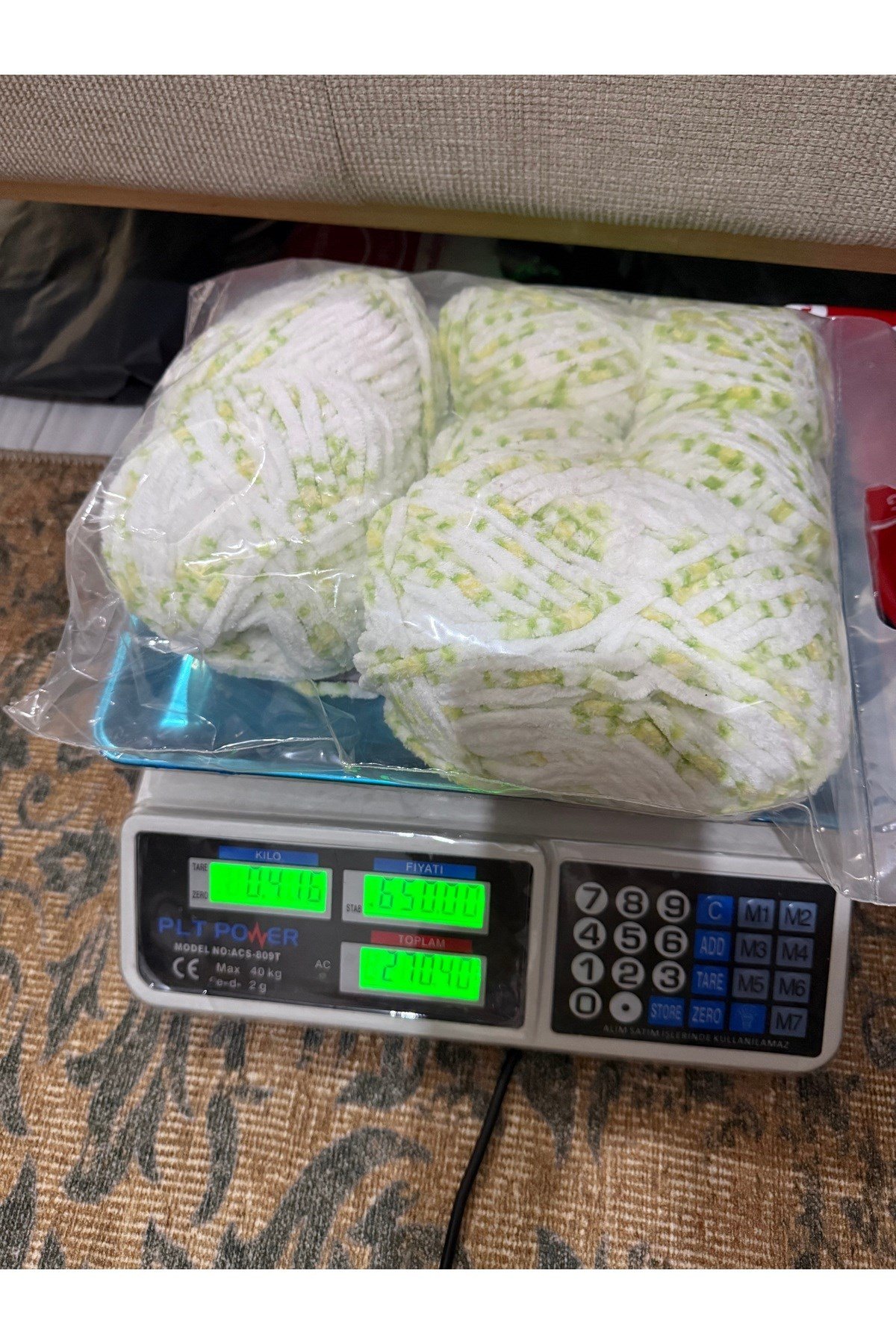 Himalaya kadife ip(416 gram) çiçekli