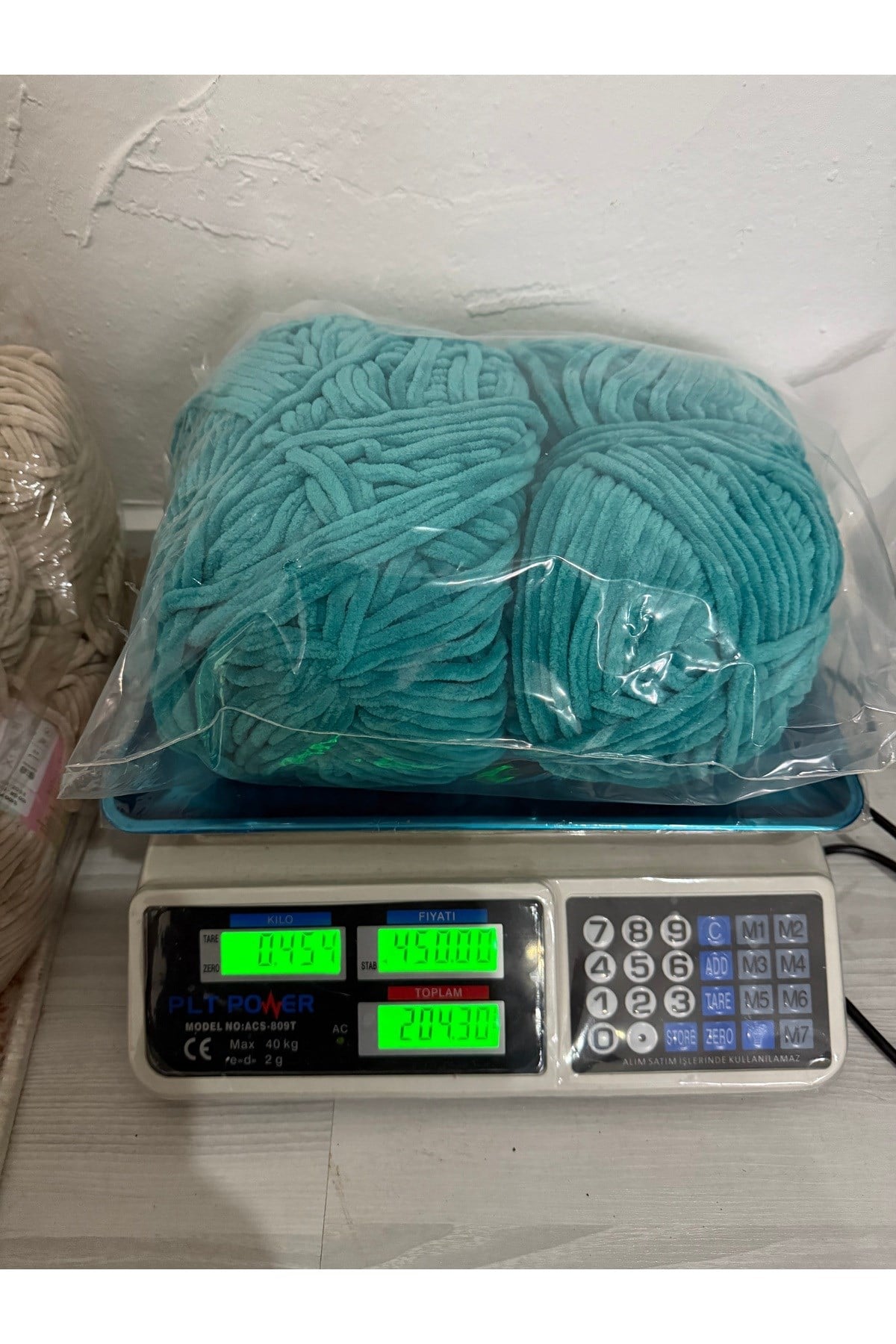 Himalaya kadife ip((454 gram)turkuaz