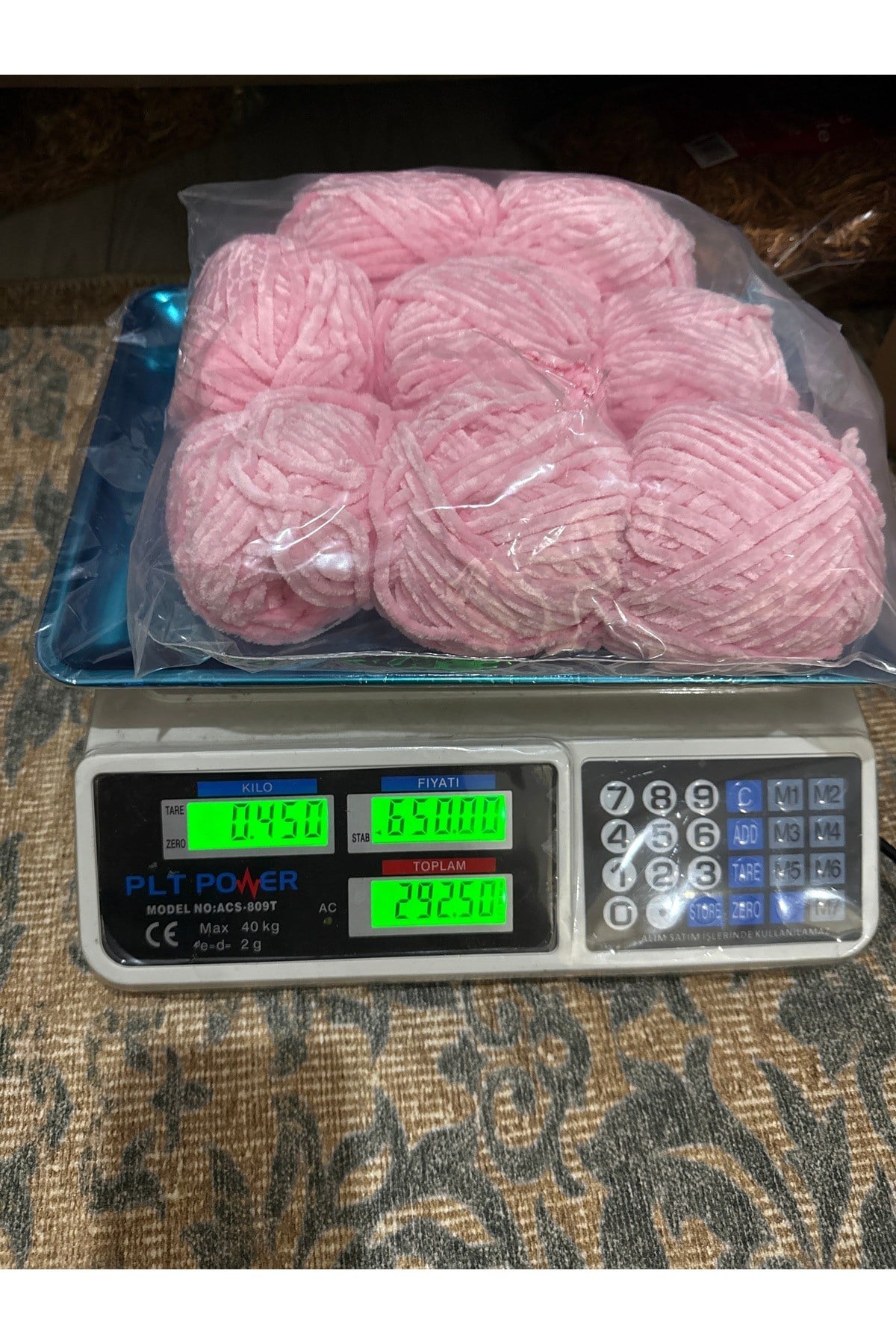 Himalaya kadife ip(açık pembe)450 gram