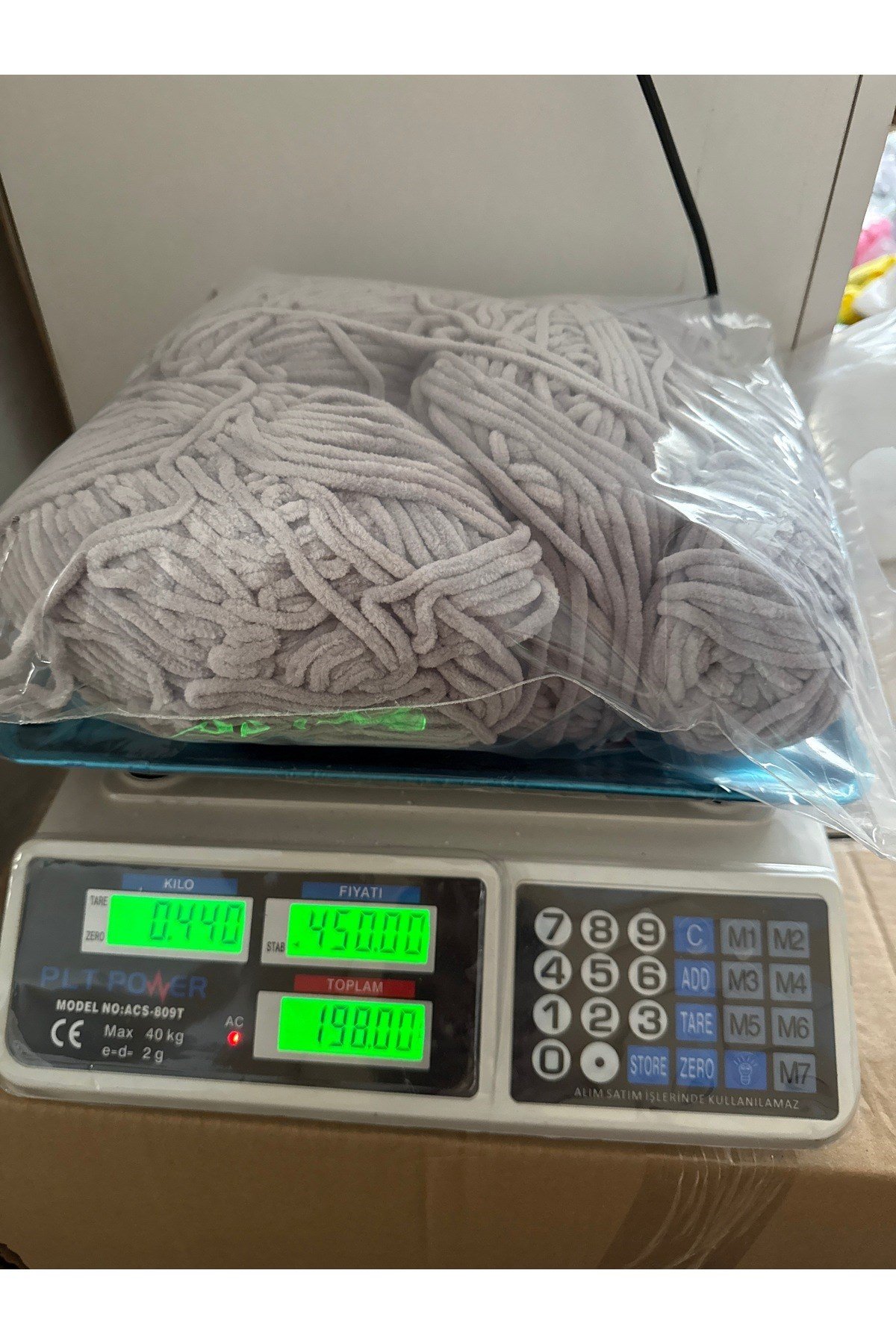 Himalaya kadife ip(gri)