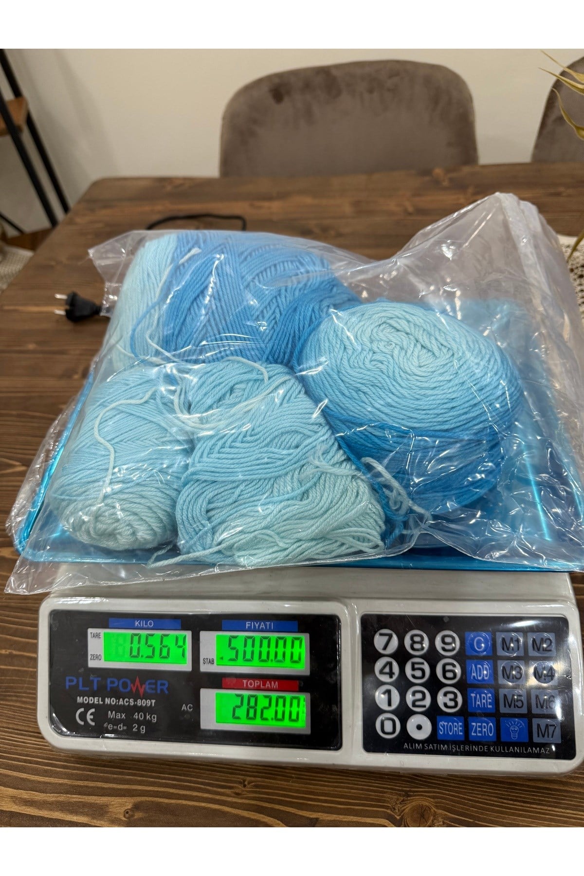 Himalaya kek örgü ipi(mavi)(564 gram)