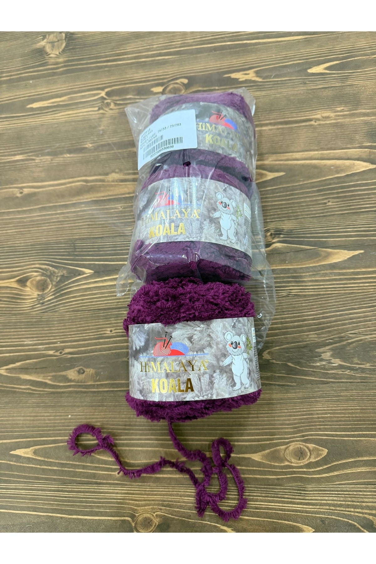 Himalaya koala örgü ipi (mor) 300 gram