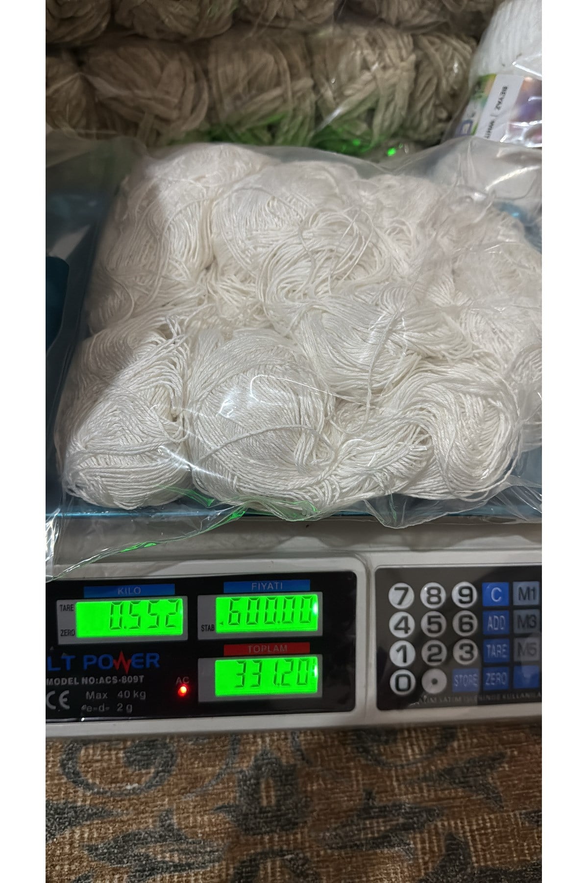 Himalaya koton ip (552 gram) parlak beyaz