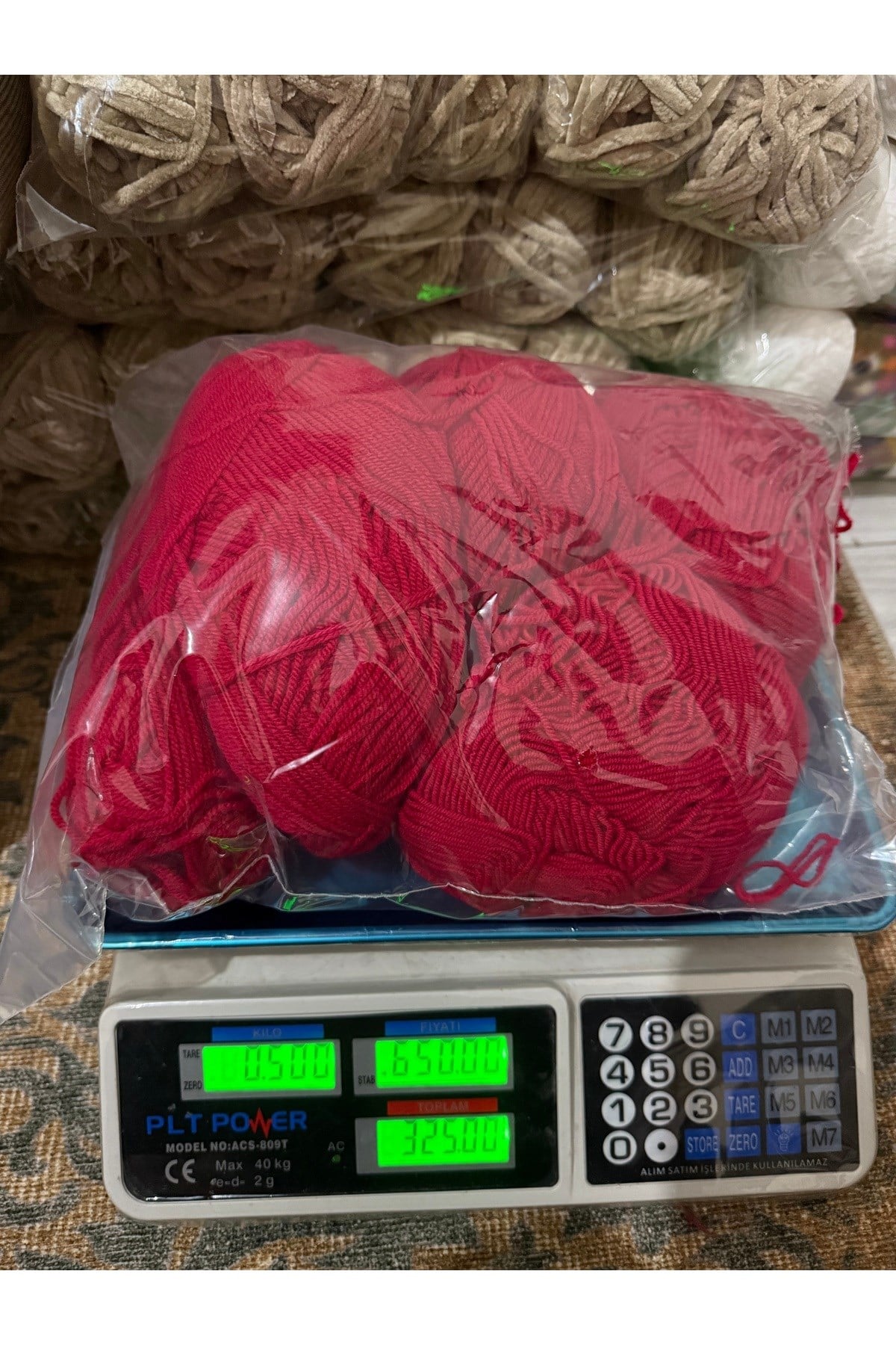 Himalaya örgü ipi (500 gram) kırmızı