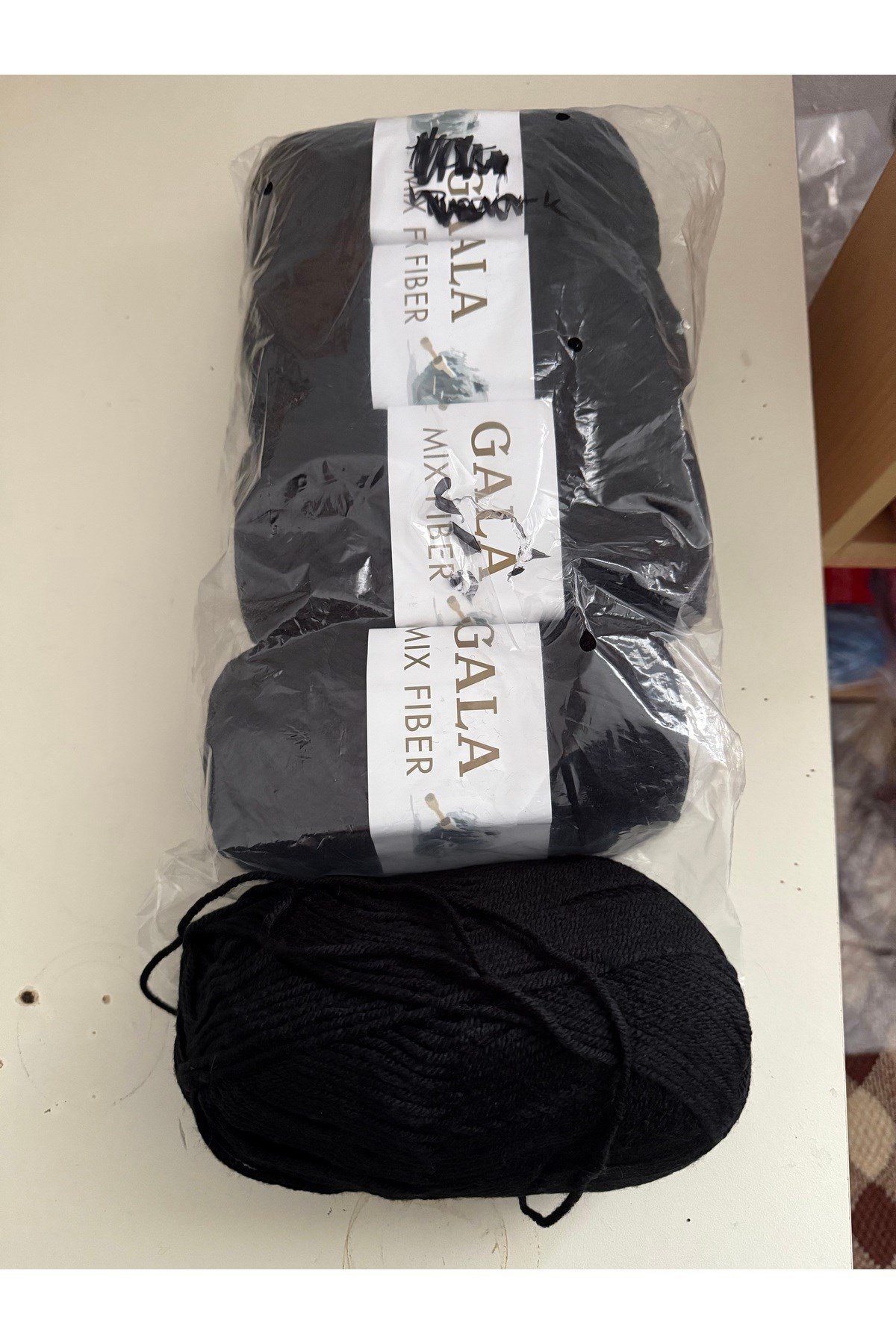 Himalaya örgü ipi (500 gram) siyah