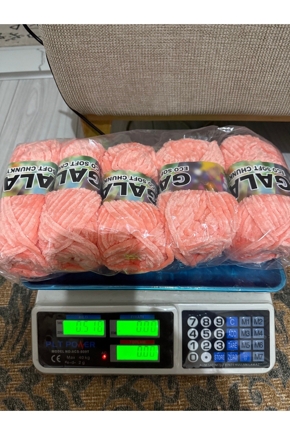 Himalaya örgü ipi (500 gram) somon