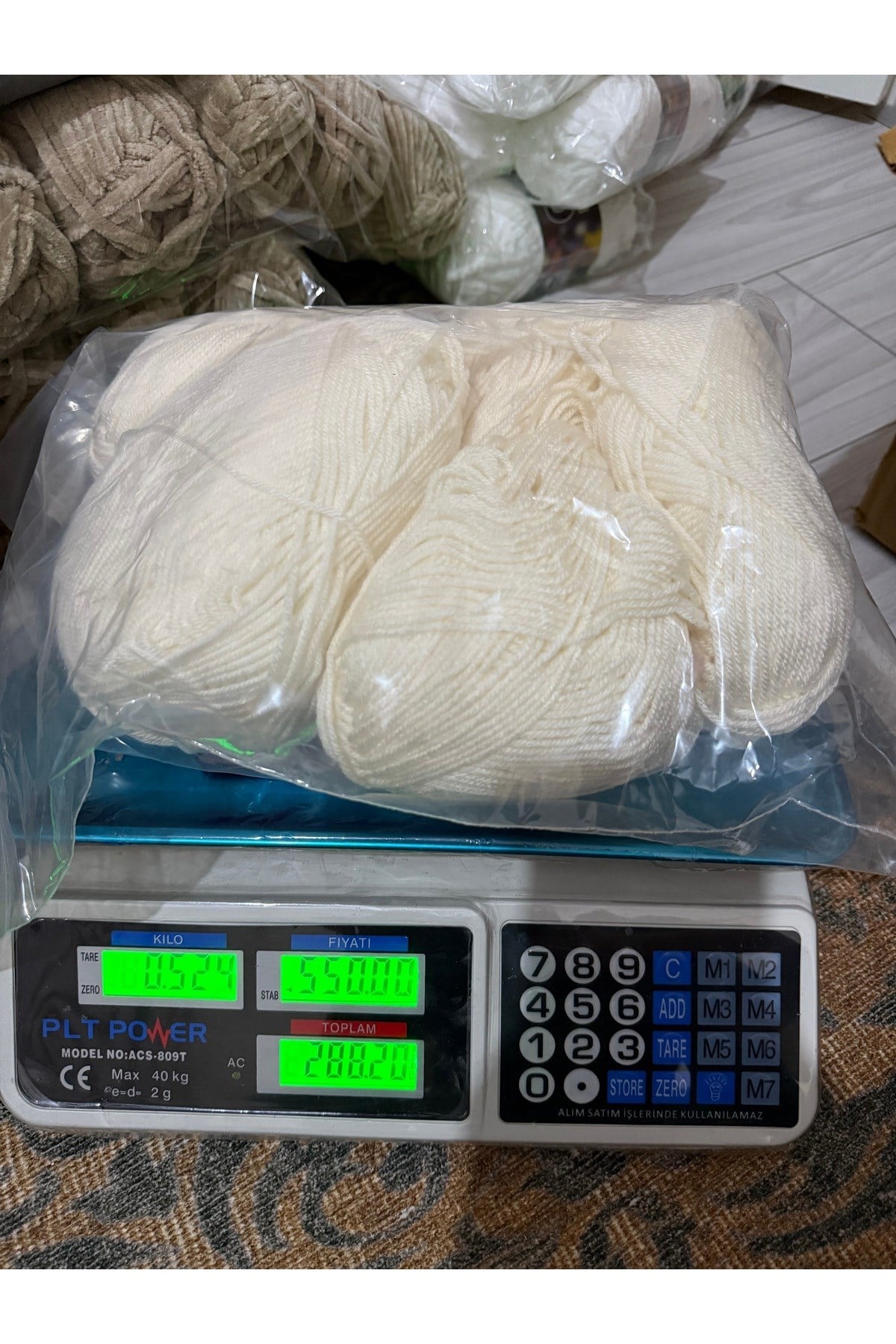 Himalaya örgü ipi (524 gram) krem
