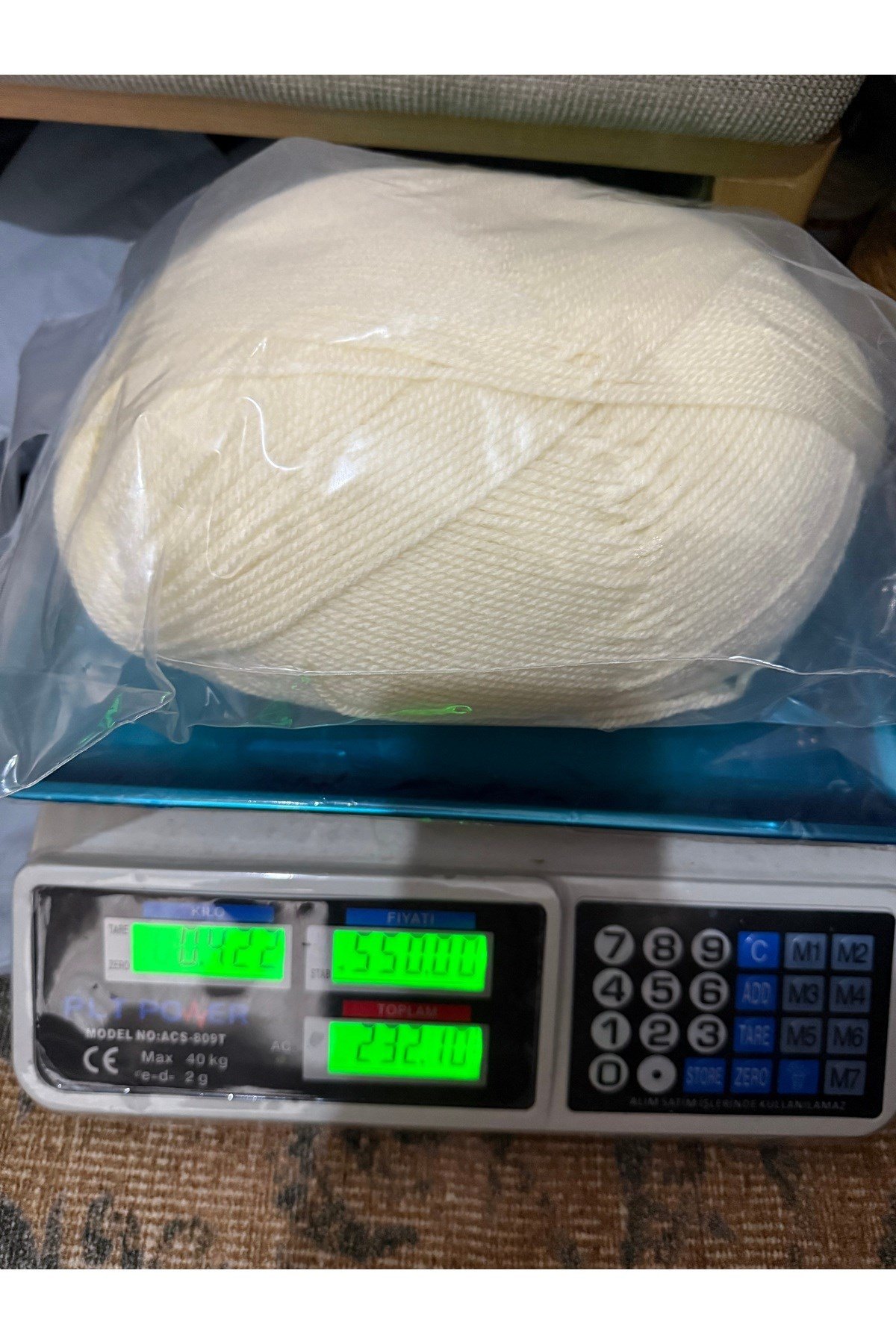 Himalaya örgü ipi (krem)(422 gram)