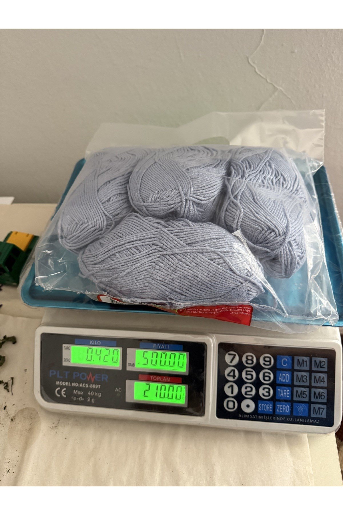 Himalaya örgü ipi (mavi)(420 gram