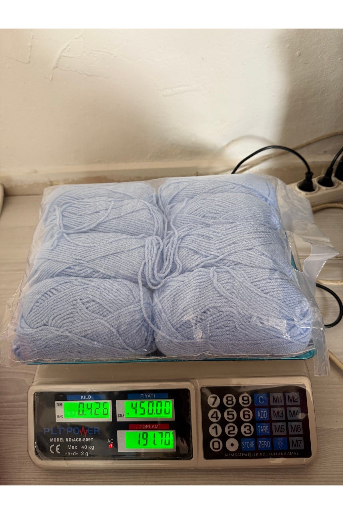 Himalaya örgü ipi(426 gram)bebe mavisi