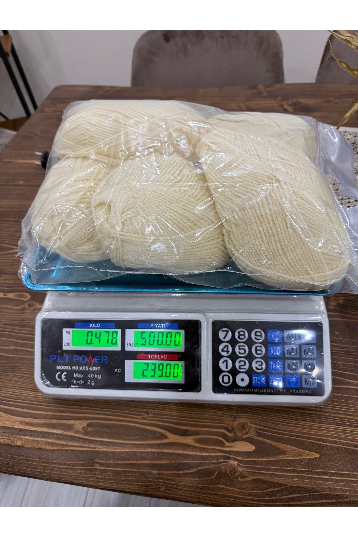 Himalaya örgü ipi(478 gram)krem