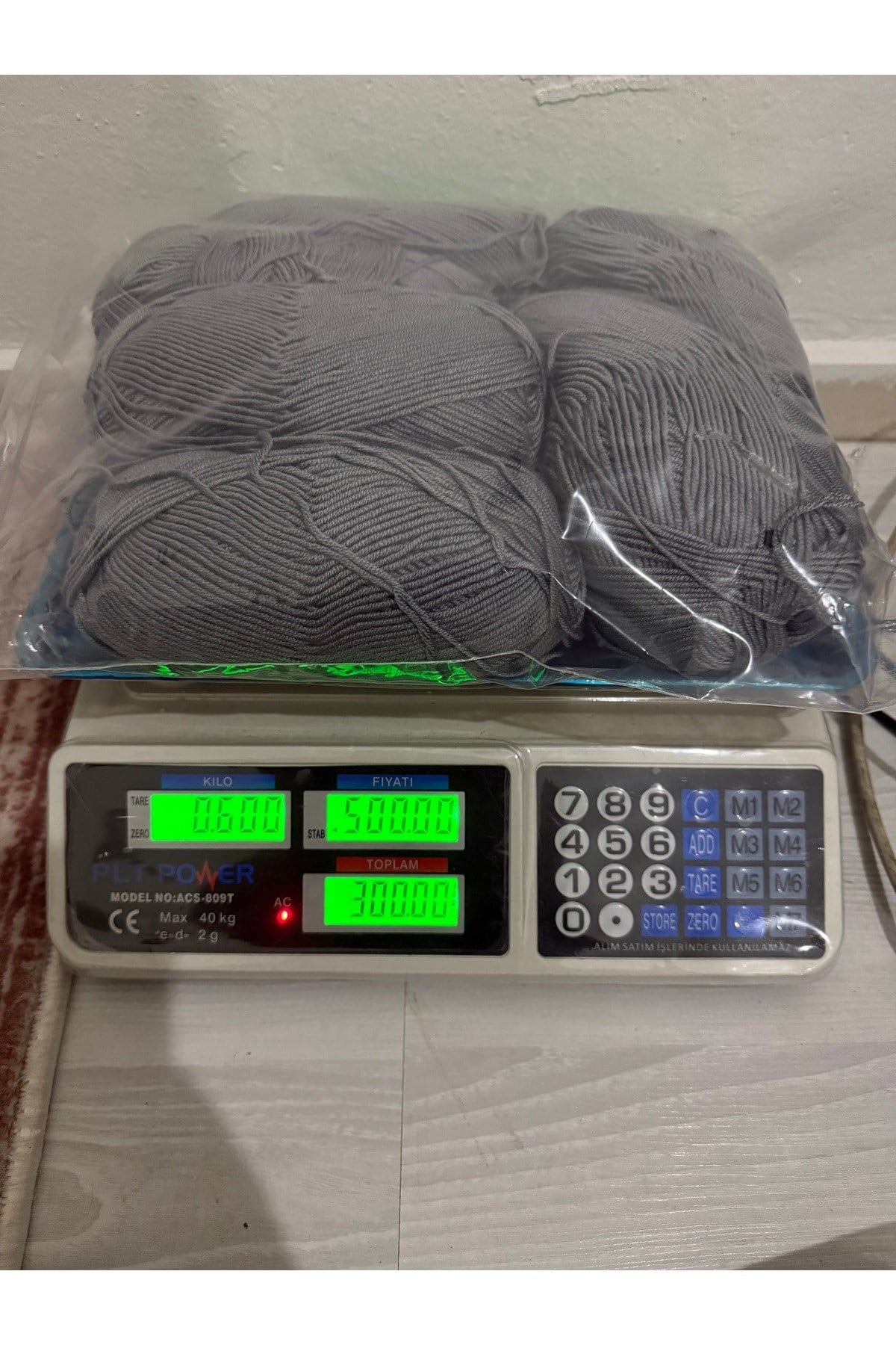 Himalaya örgü ipi(600 gram)gri