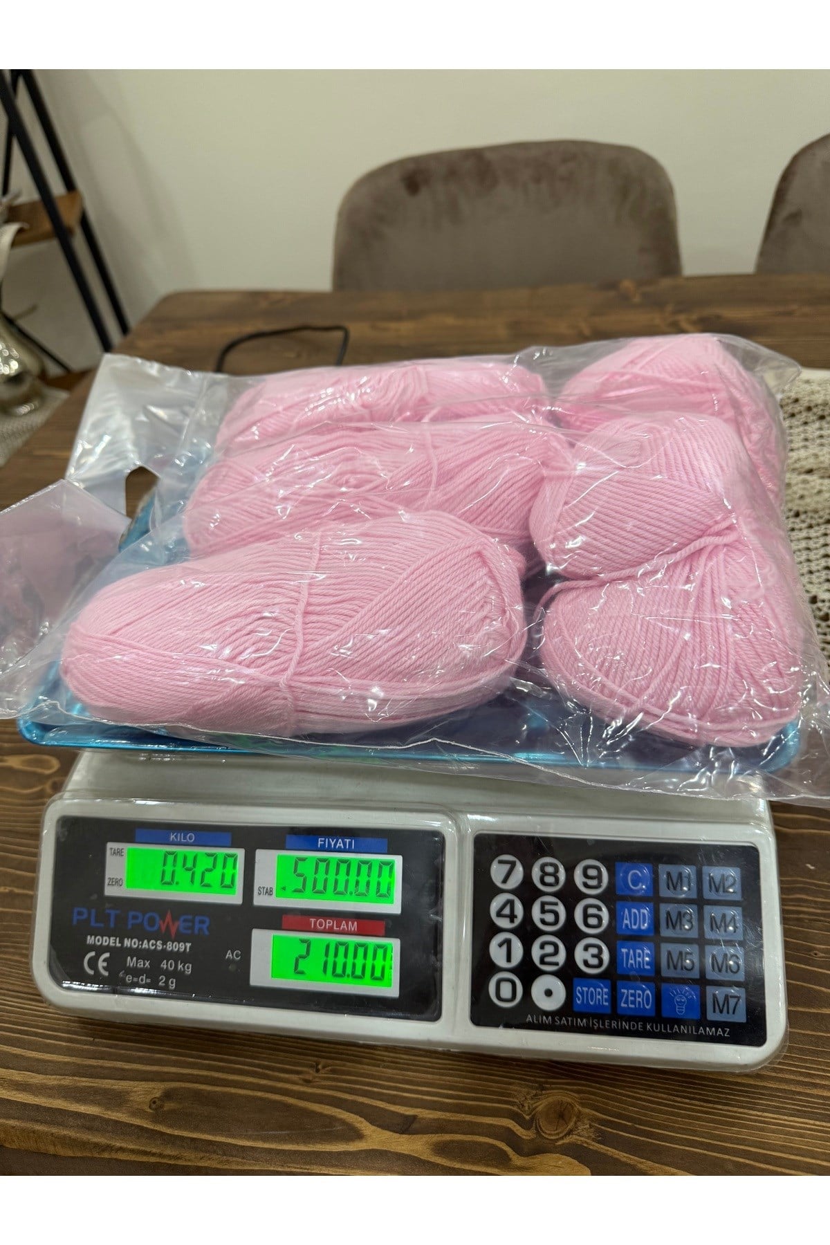 Himalaya örgü ipi(pembe)420 gram