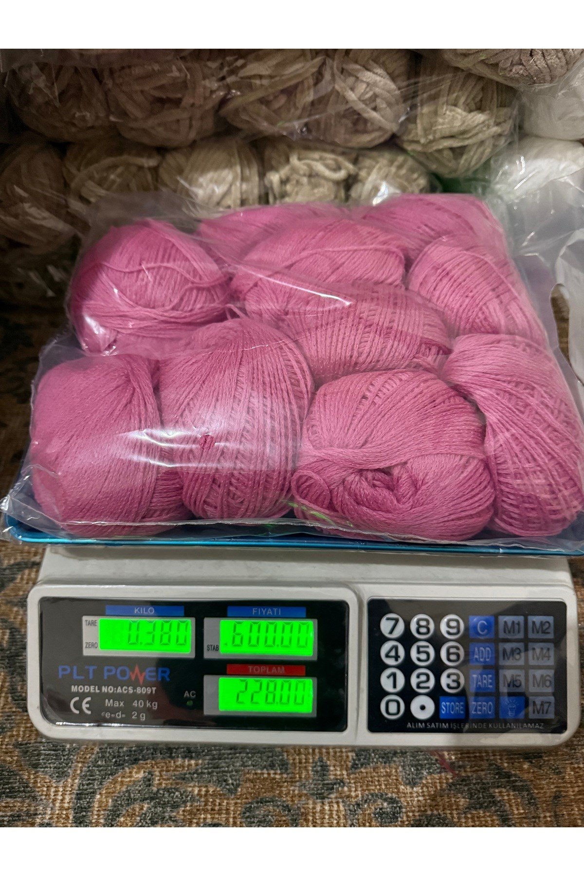 Himalaya özel örgü ipi (380 gram) pembe