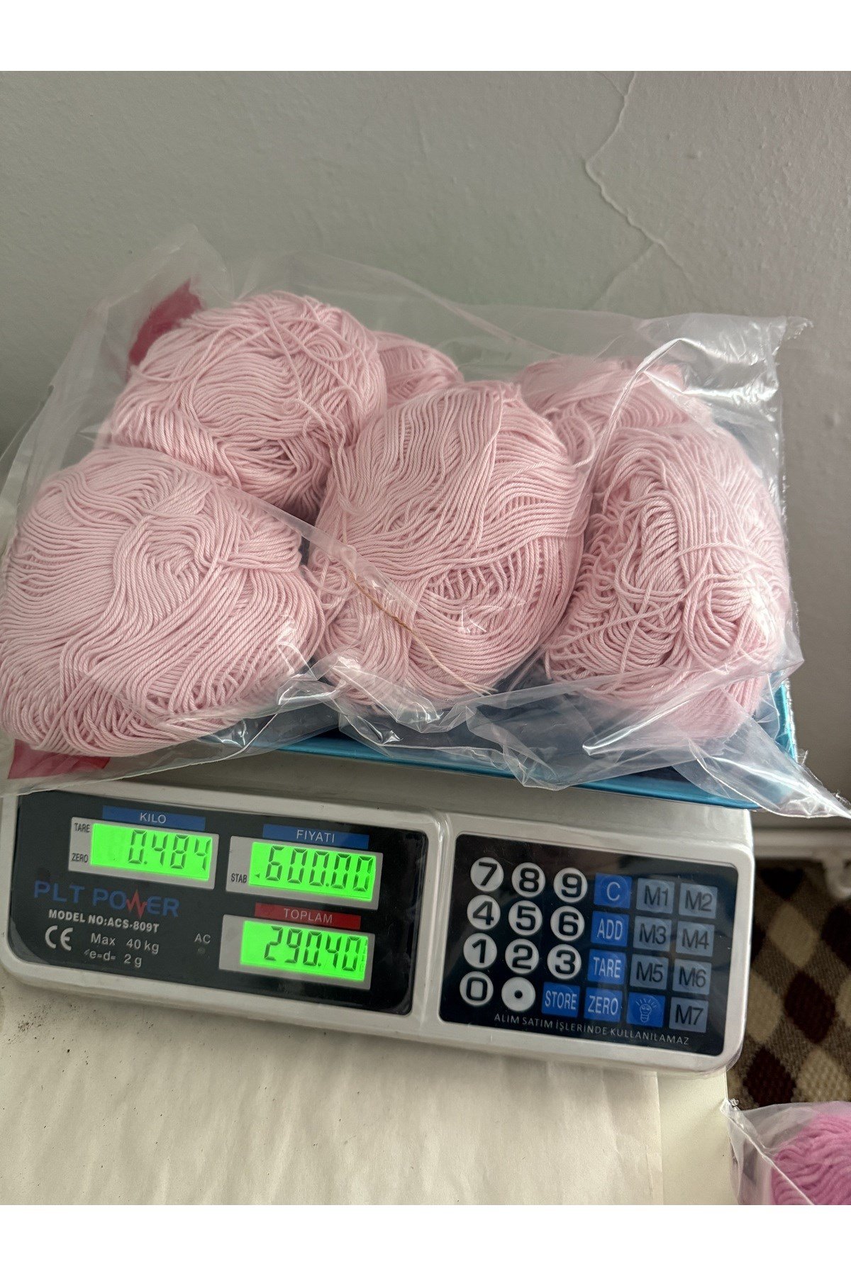 Himalaya pembe koton örgü ipi((484 gram)