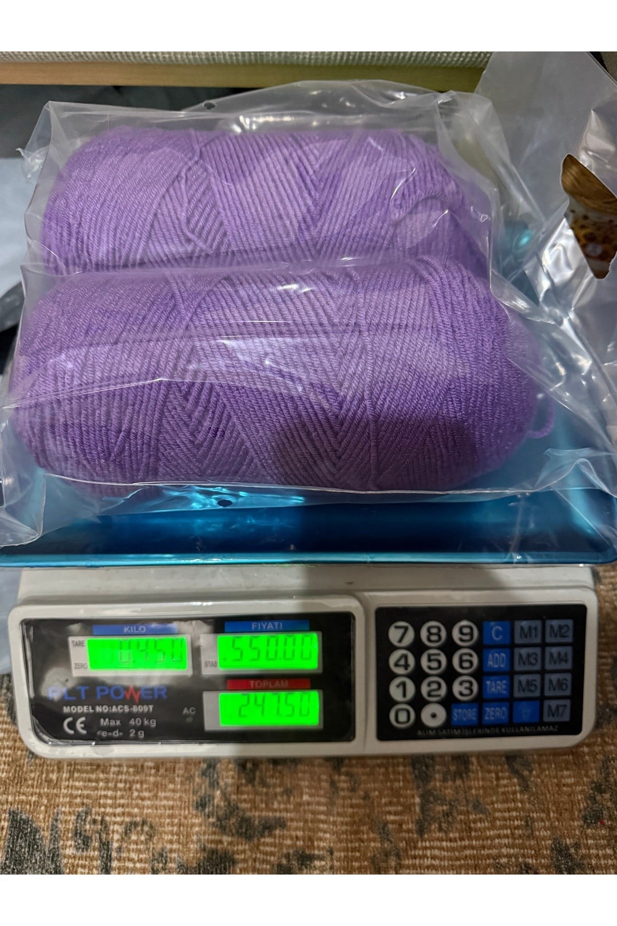 Himalaya sarım örgü ipi (mor)(450 gram)