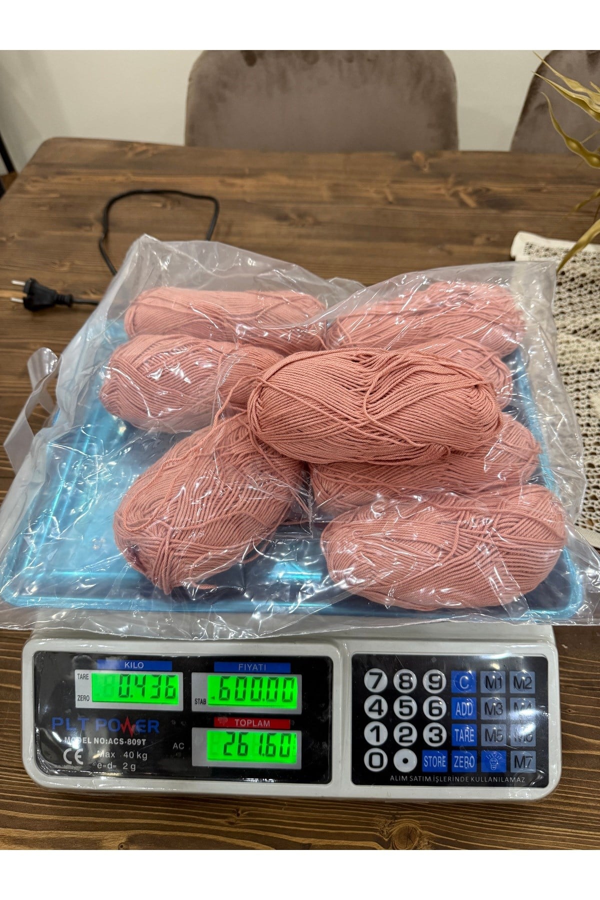 Himalaya yüksek kalite bambu ip(436 gram)(somon)