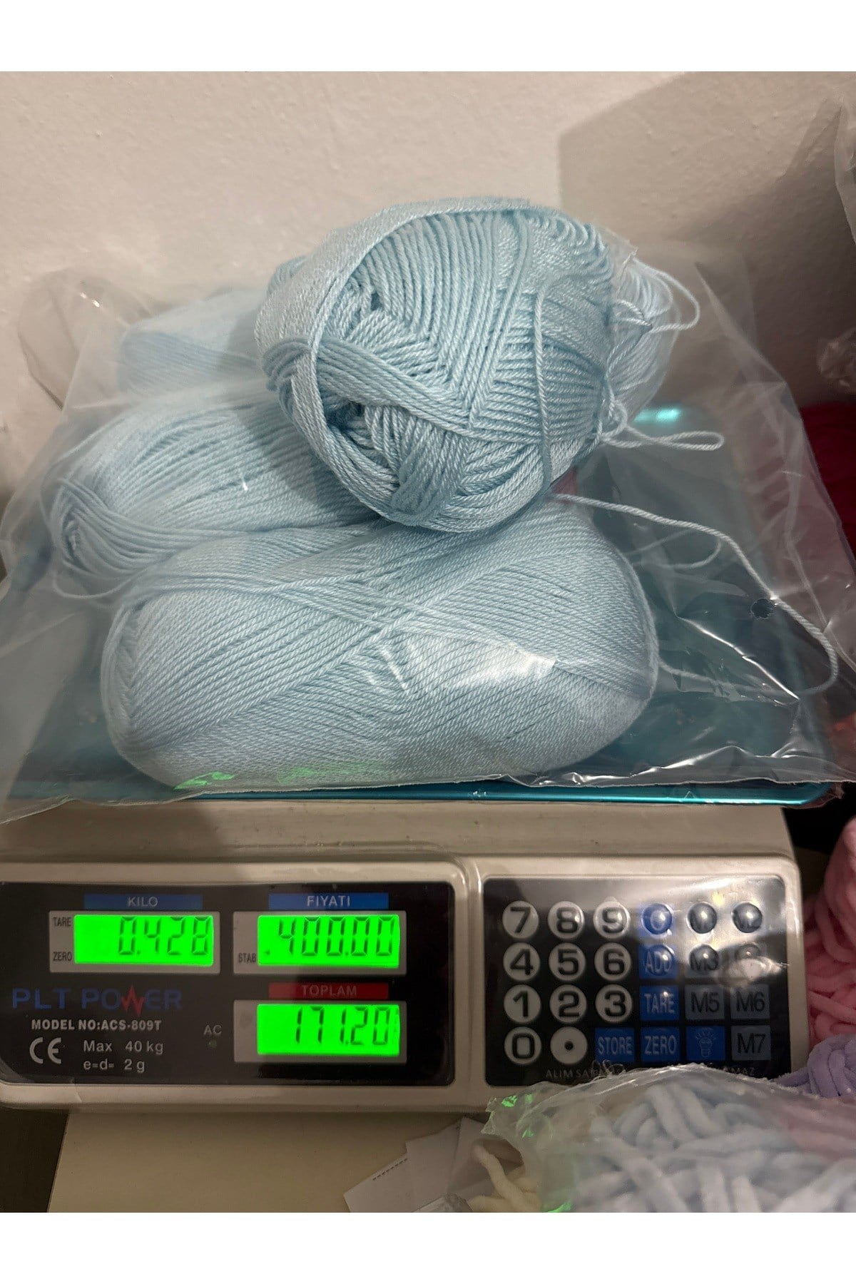 Himalaya yüksek kalite bebe ipi (mavi)