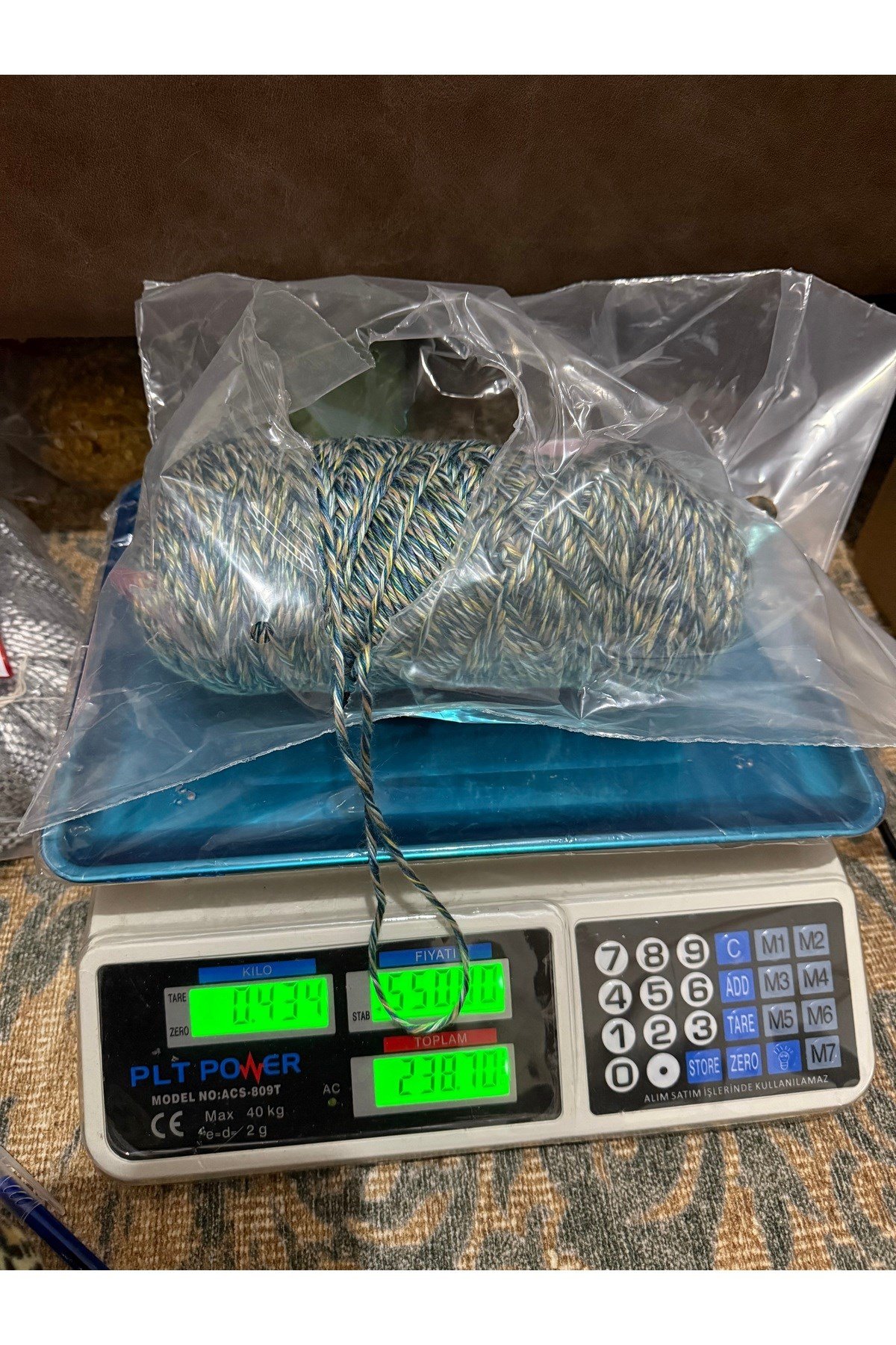 Himalaya yüksek kalite ip (434 gram) ebruli
