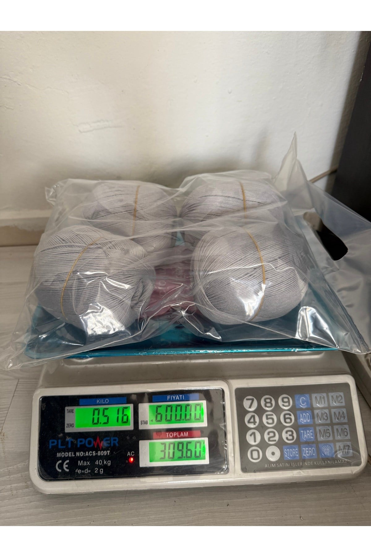 Himalaya yüksek kalite koton ip(516 gram)gri