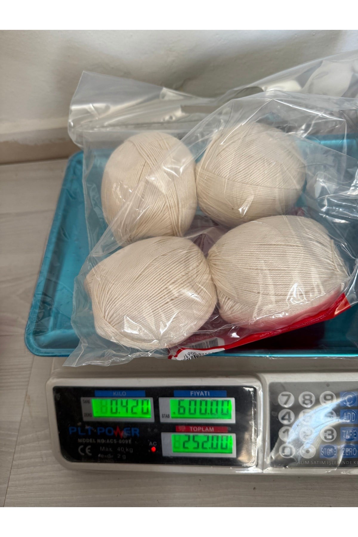 Himalaya yüksek kalite koton ip(krem)(420 gram)