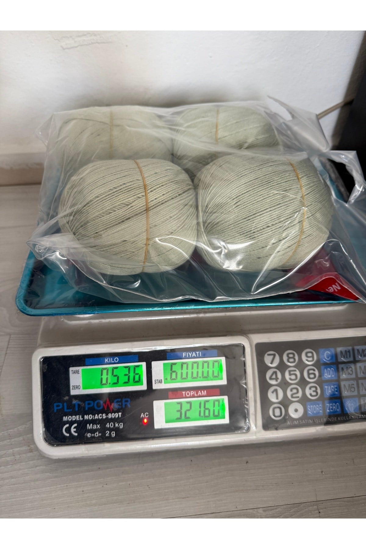 Himalaya yüksek kalite koton ip(küf yeşili)536 gram
