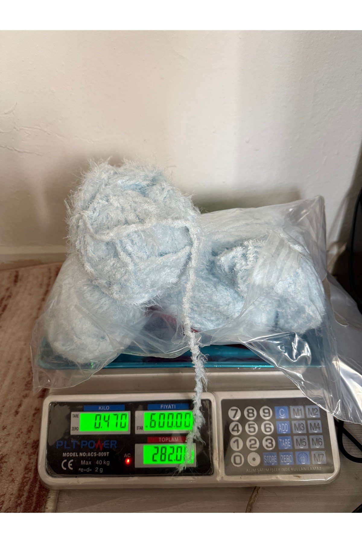 Himalaya yumoş A kalite özel ip(470 gram)(mavi)