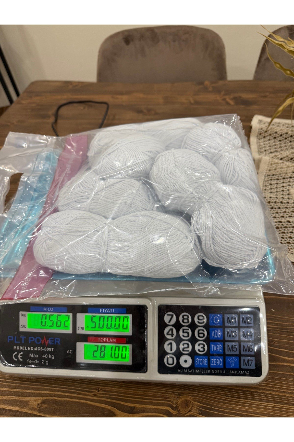Hinalaya koton ip (beyaz)(562 gram)
