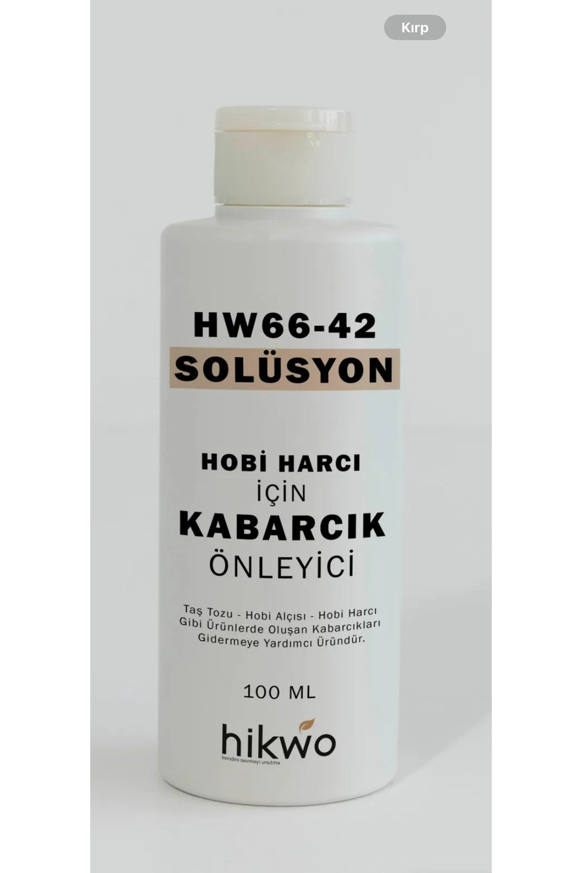 Hobi harcı için kabarcık önleyici solüsyon(100 ml)1 adet